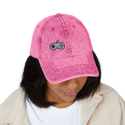 Retro Game Controller Vintage Hat – Embroidered Gamer Hat for Vintage Video Game Lovers and 90s Nostalgia