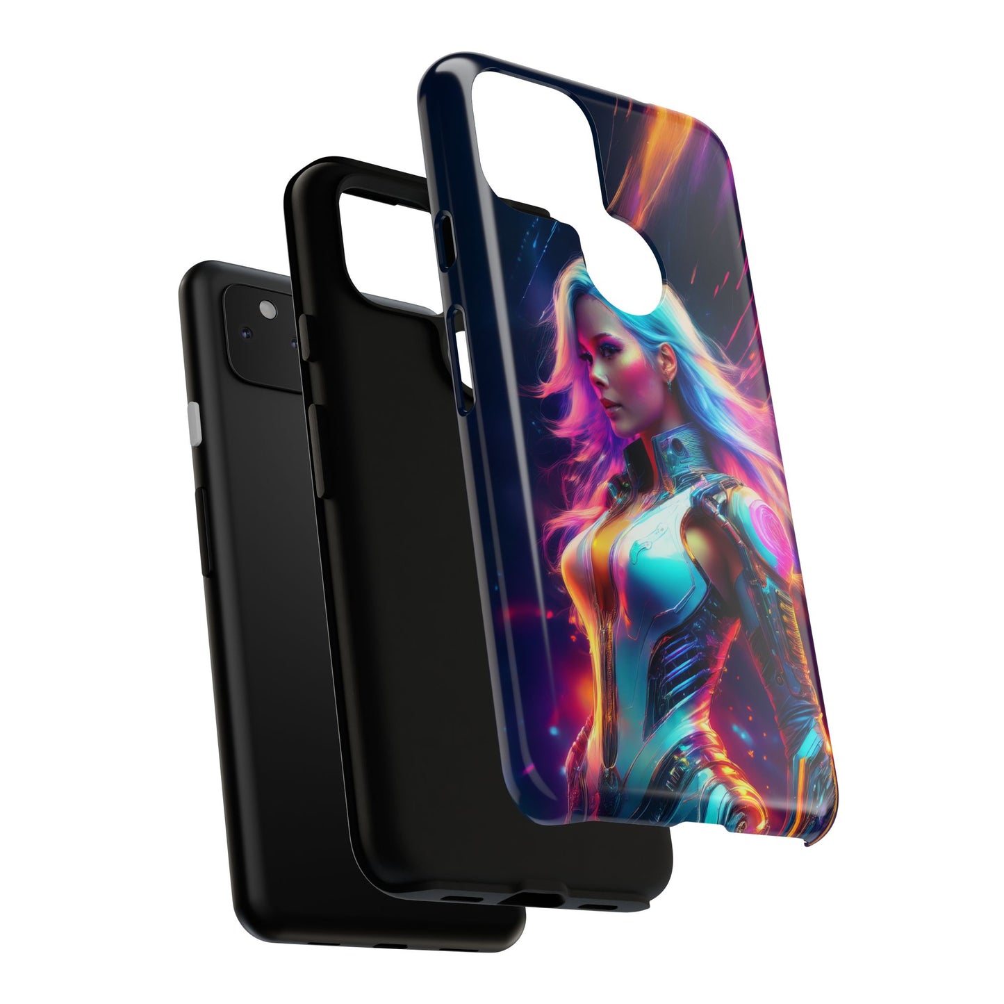 Futuristic Cyberpunk Female Cell Phone Case 012