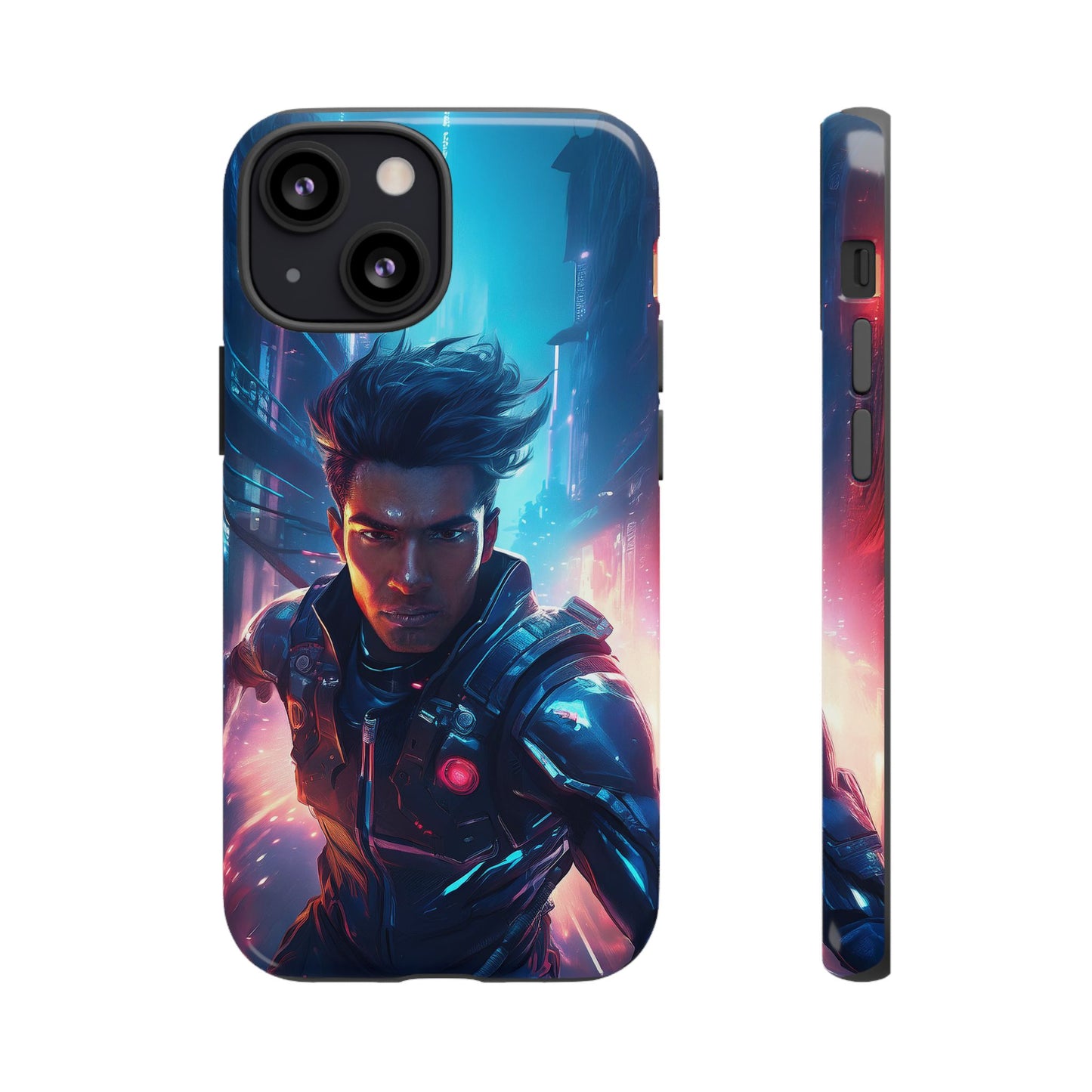 Futuristic Cyberpunk Male Cell Phone Case 017