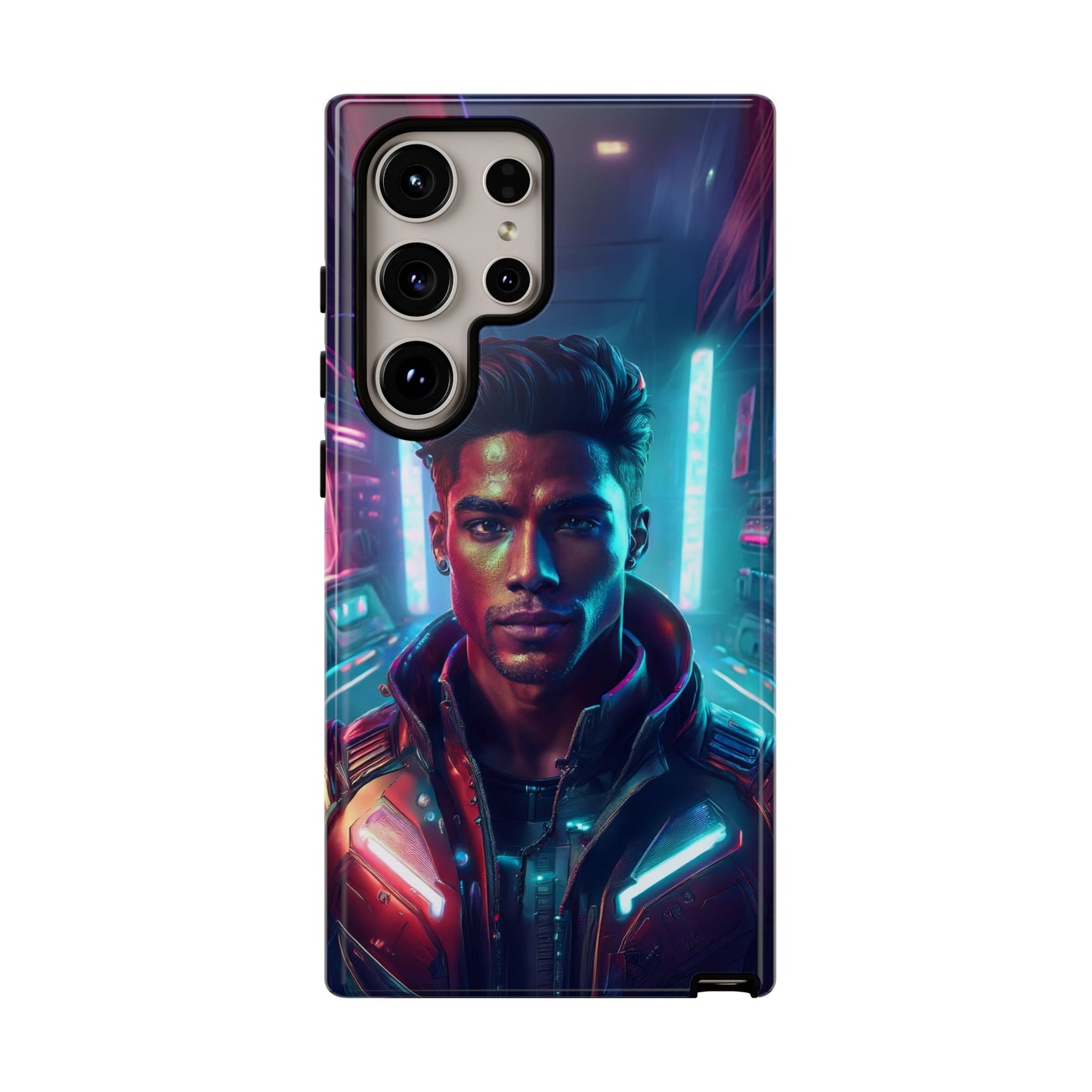 Futuristic Cyberpunk Male Cell Phone Case 007