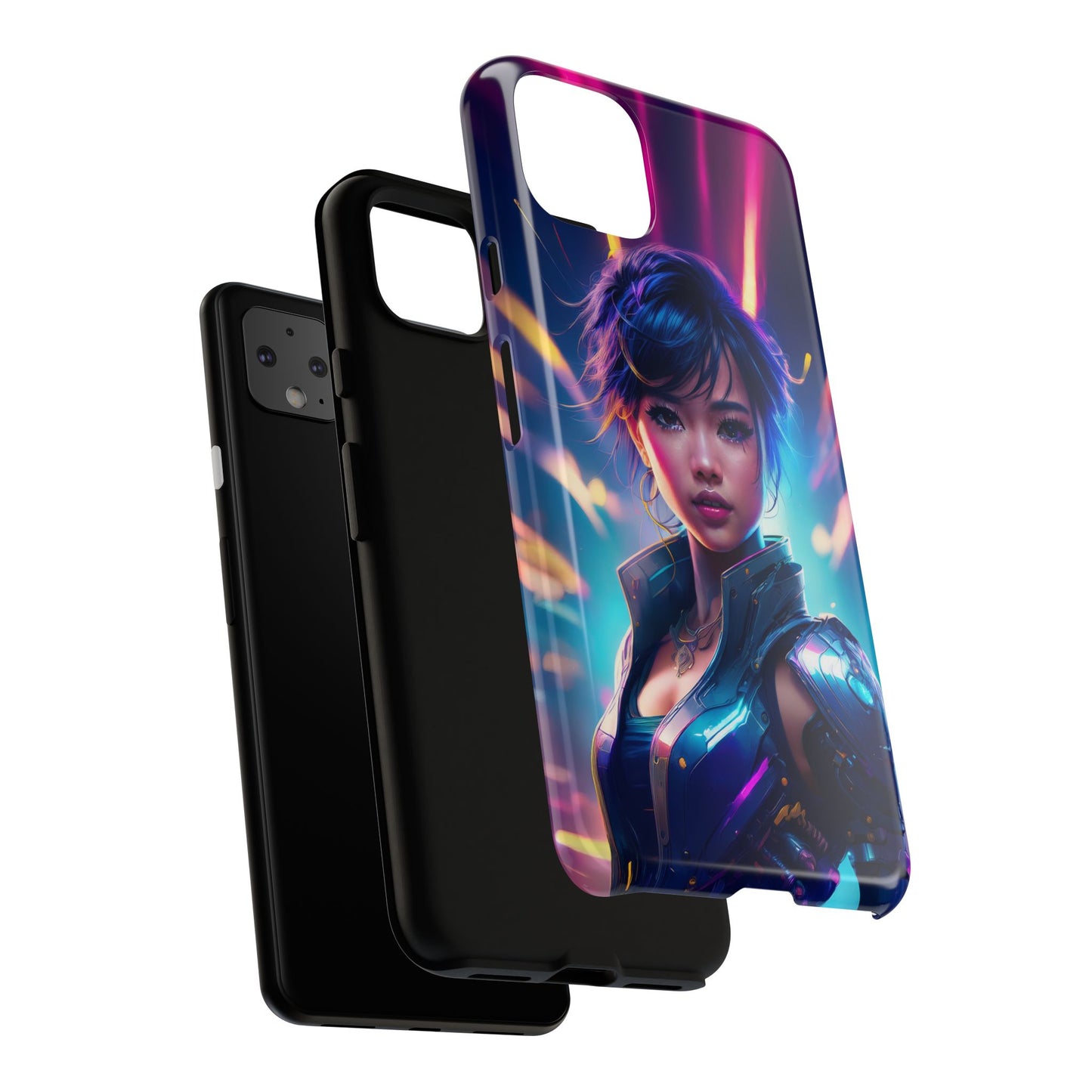 Futuristic Cyberpunk Female Cell Phone Case 024