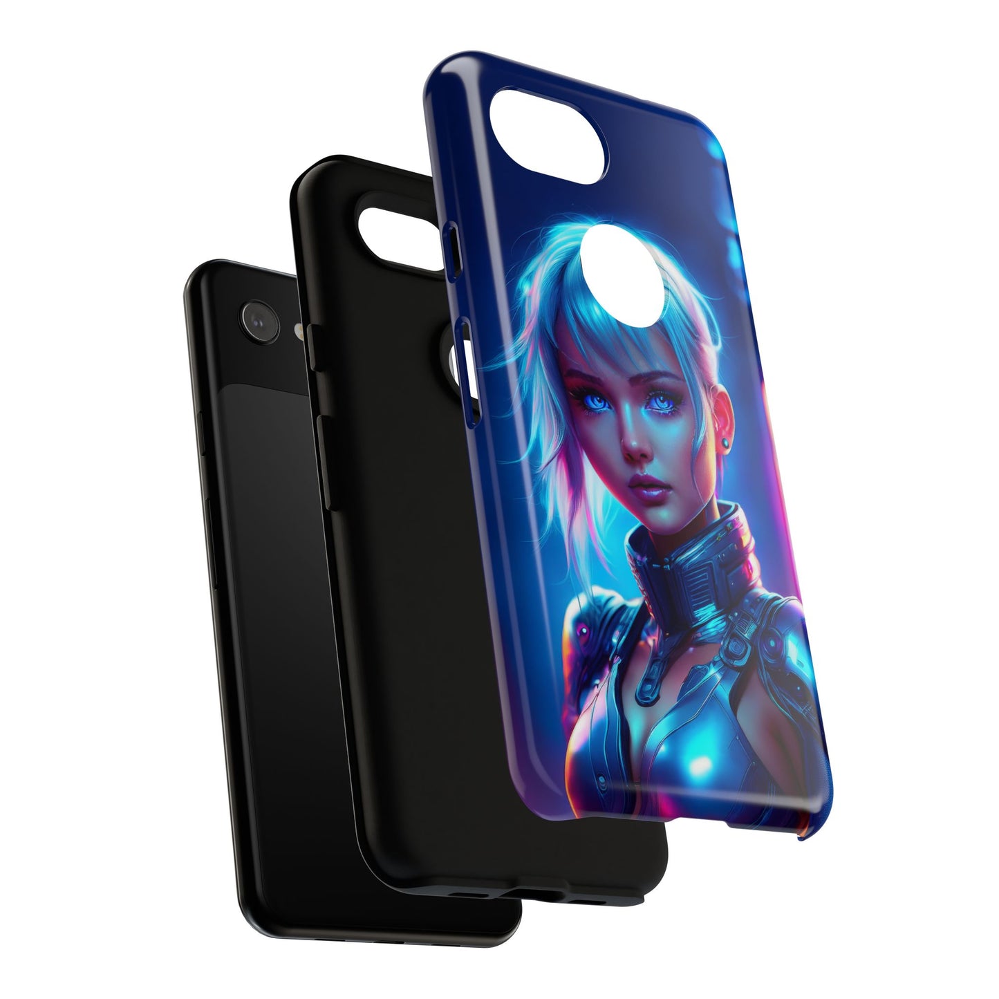 Futuristic Cyberpunk Female Cell Phone Case 013