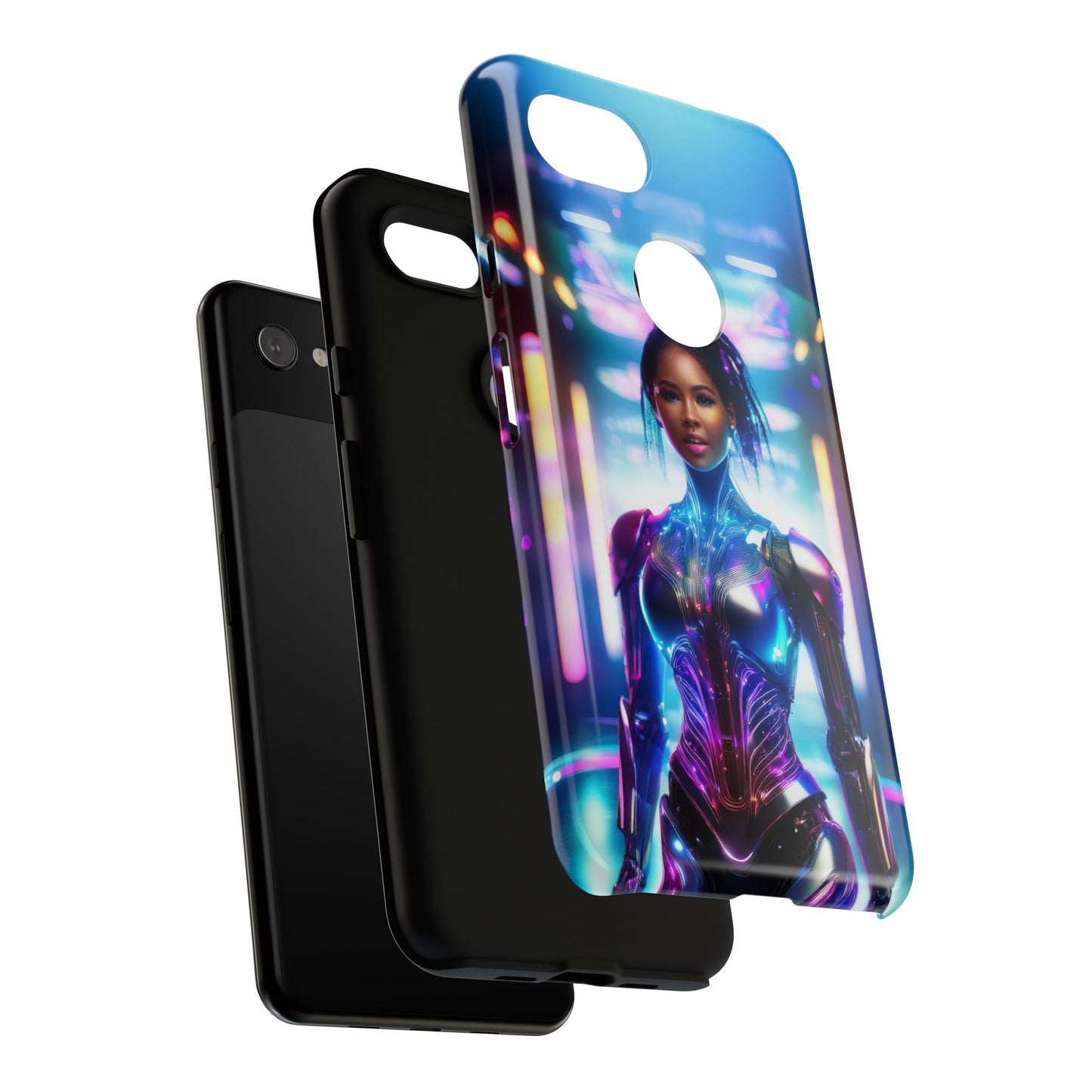 Futuristic Human Android Hybrid Cell Phone Case 009