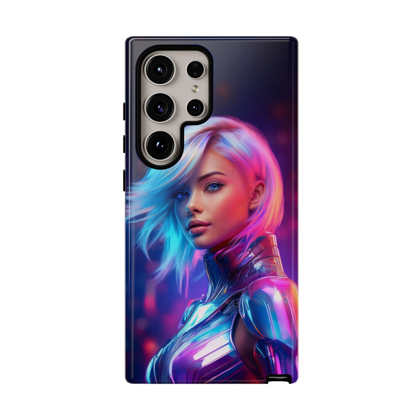 Futuristic Cyberpunk Female Cell Phone Case 028