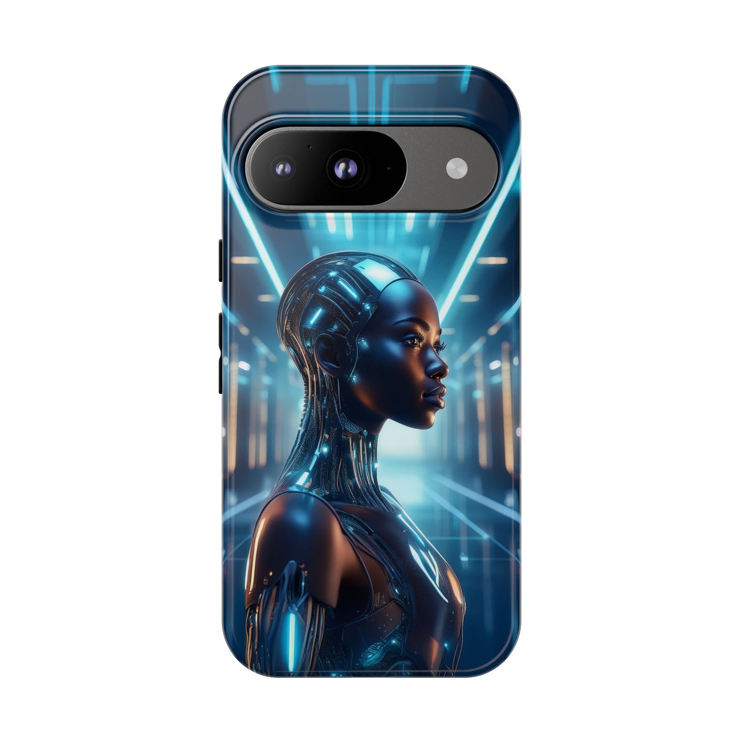 Futuristic Human Android Hybrid Cell Phone Case 003