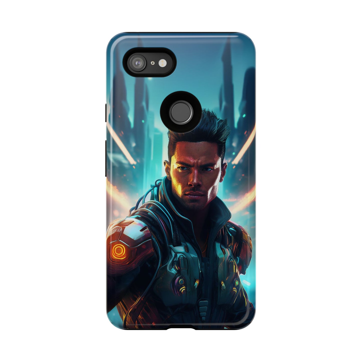 Futuristic Cyberpunk Male Cell Phone Case 015