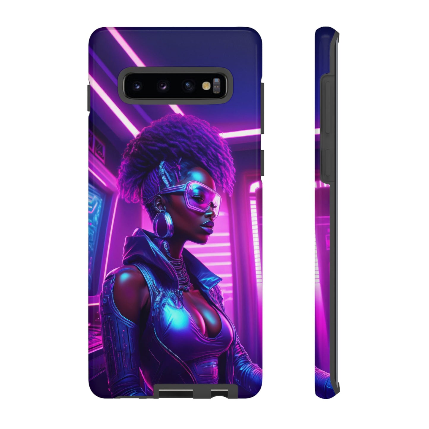 Futuristic Cyberpunk Female Cell Phone Case 004