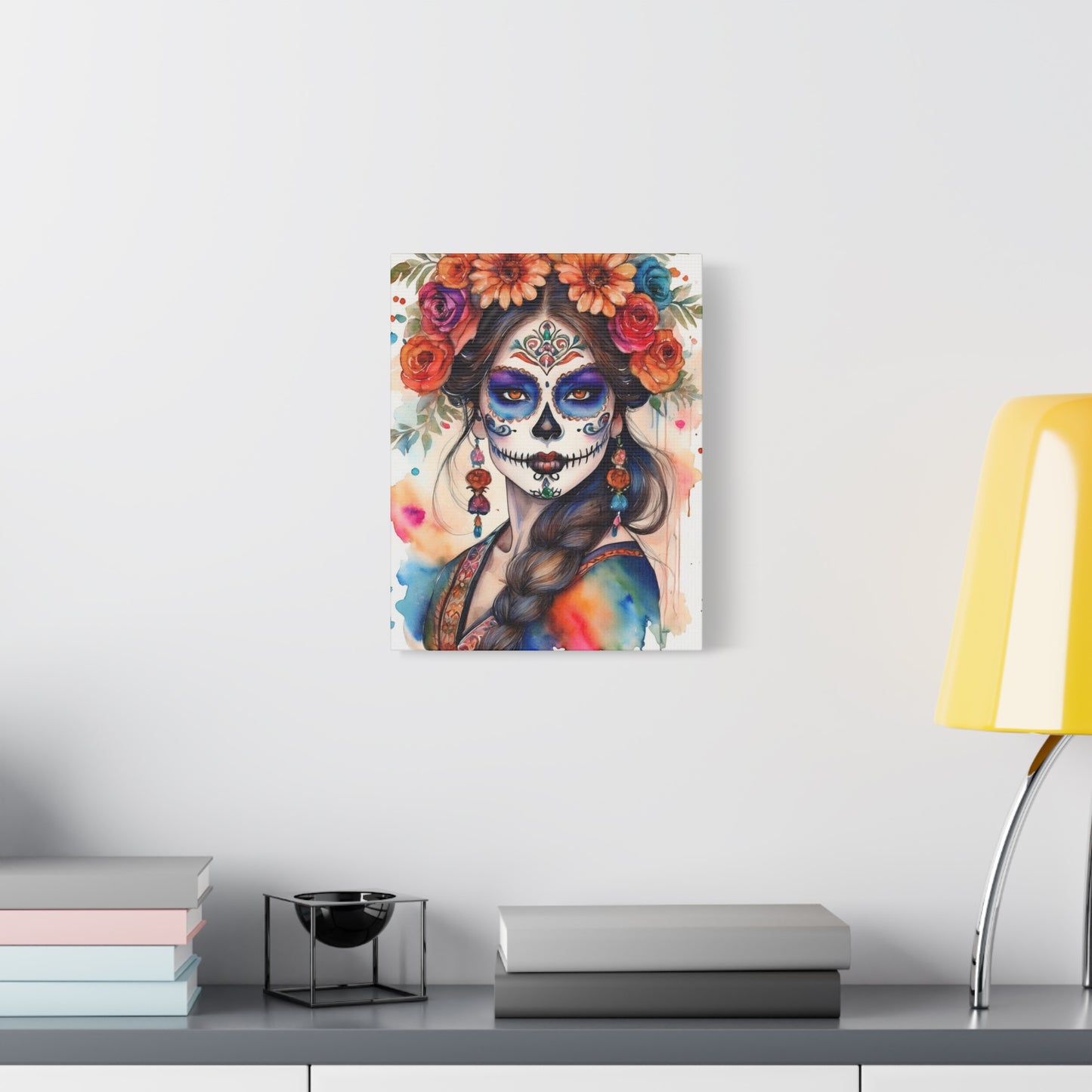 Dia de los Muertos Canvas Art | Day of the Dead - Stretched Matte Wall Decor 012