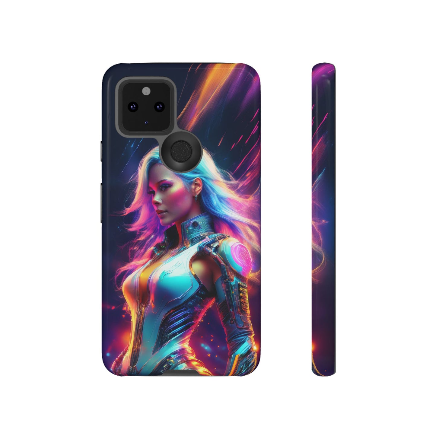 Futuristic Cyberpunk Female Cell Phone Case 012