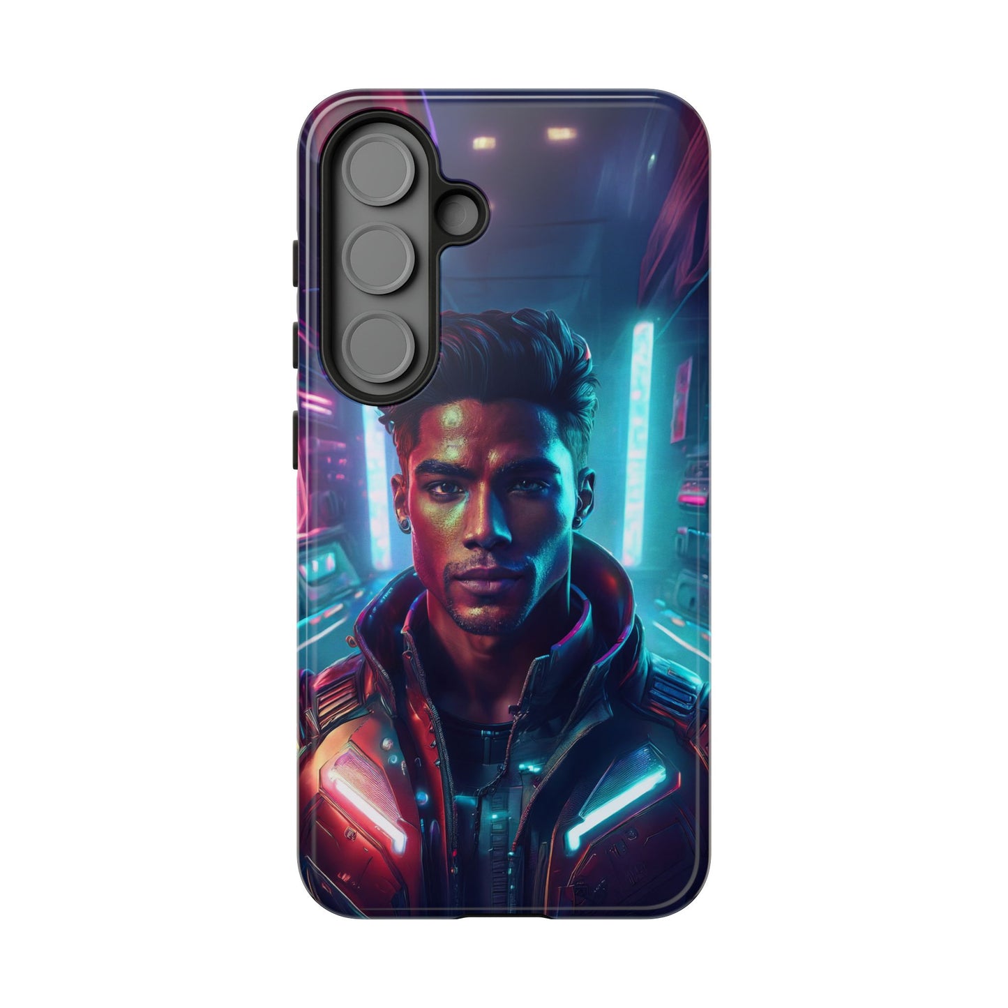 Futuristic Cyberpunk Male Cell Phone Case 007