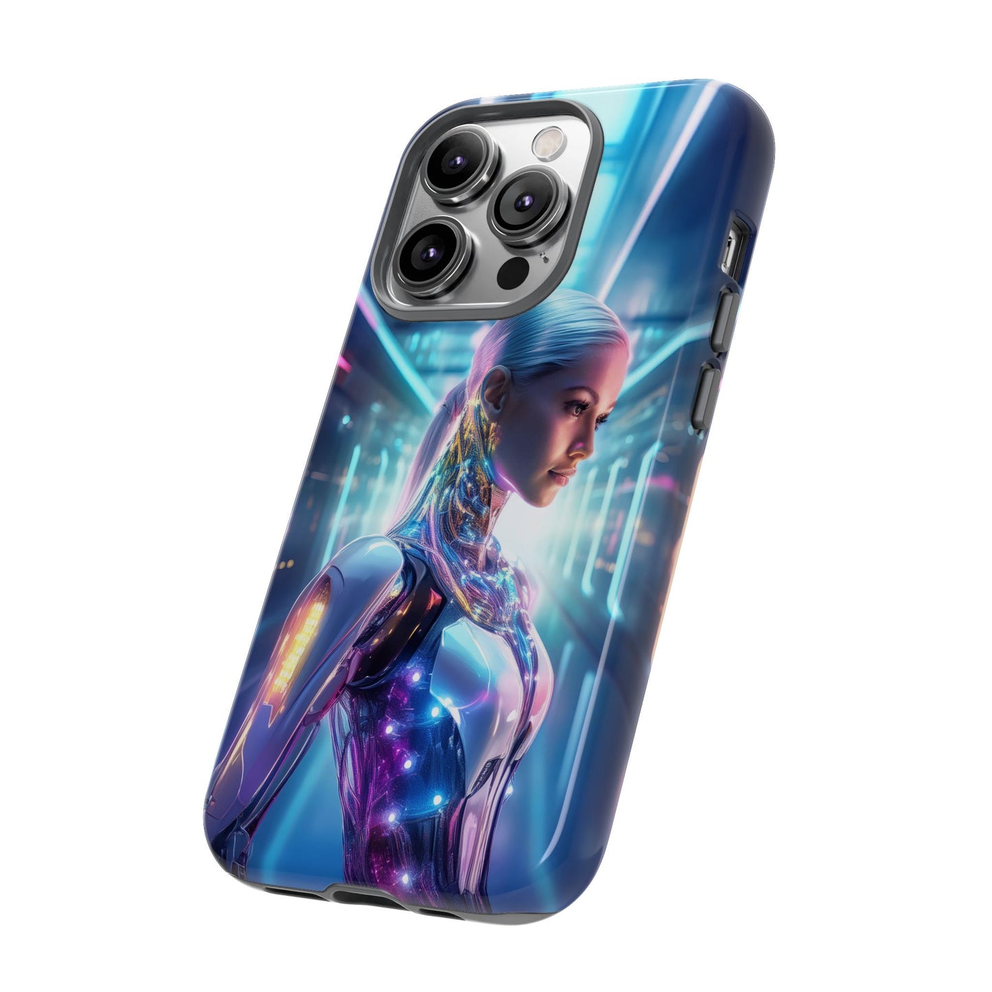 Futuristic Human Android Hybrid Cell Phone Case 015