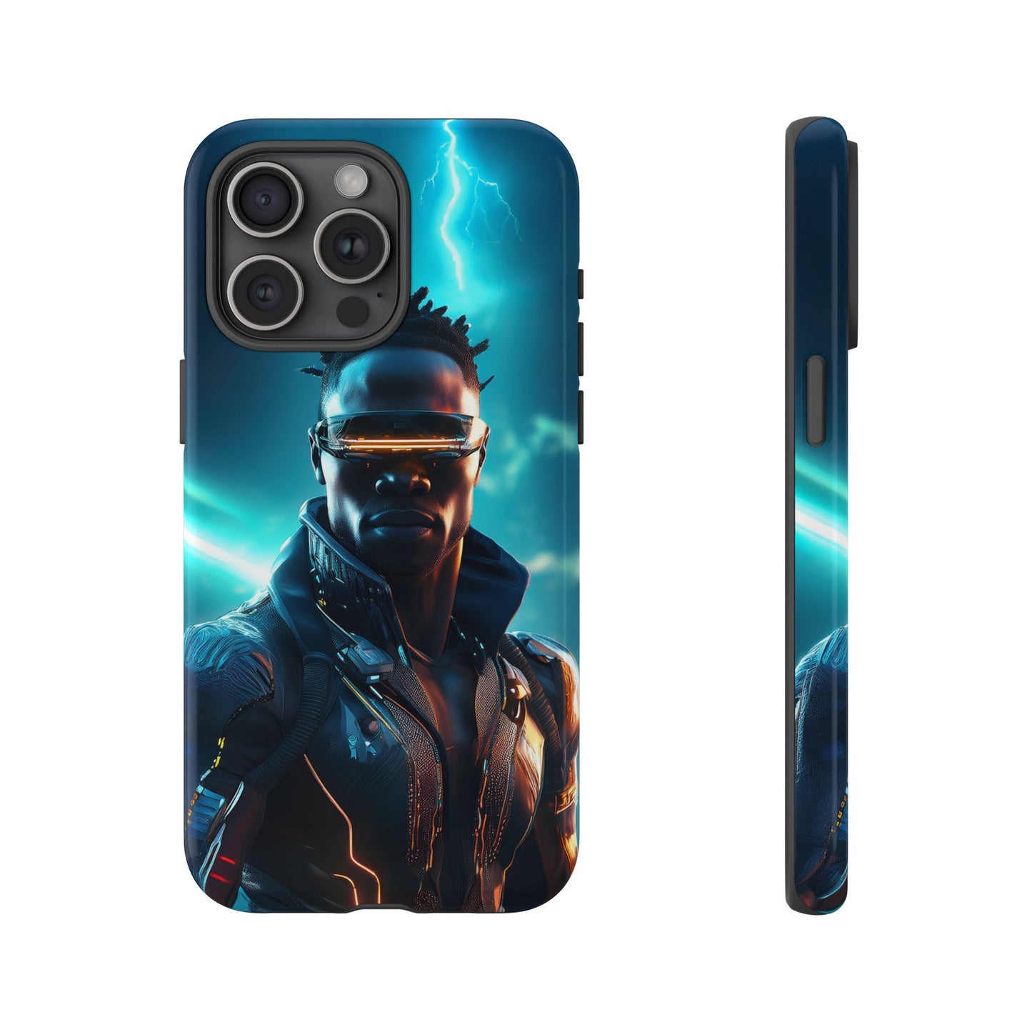 Futuristic Cyberpunk Male Cell Phone Case 014