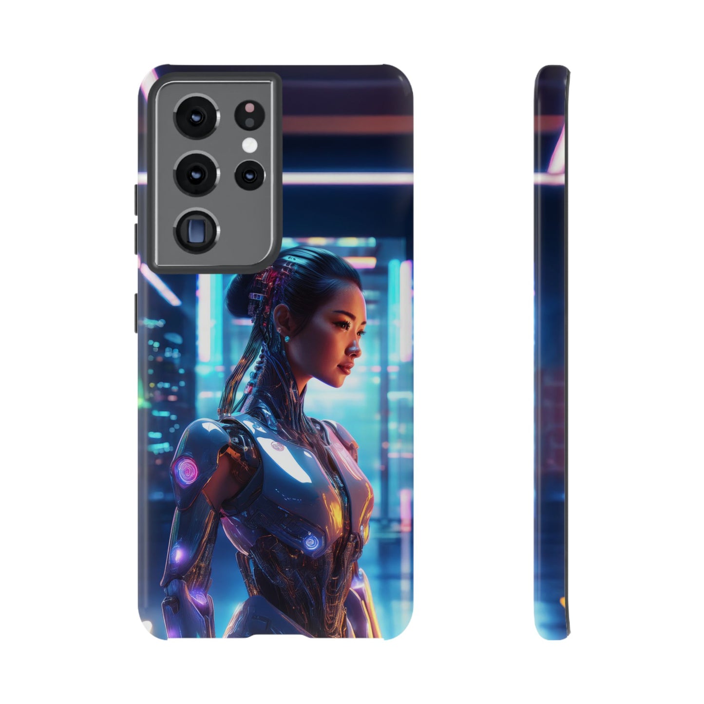 Futuristic Human Android Hybrid Cell Phone Case 013