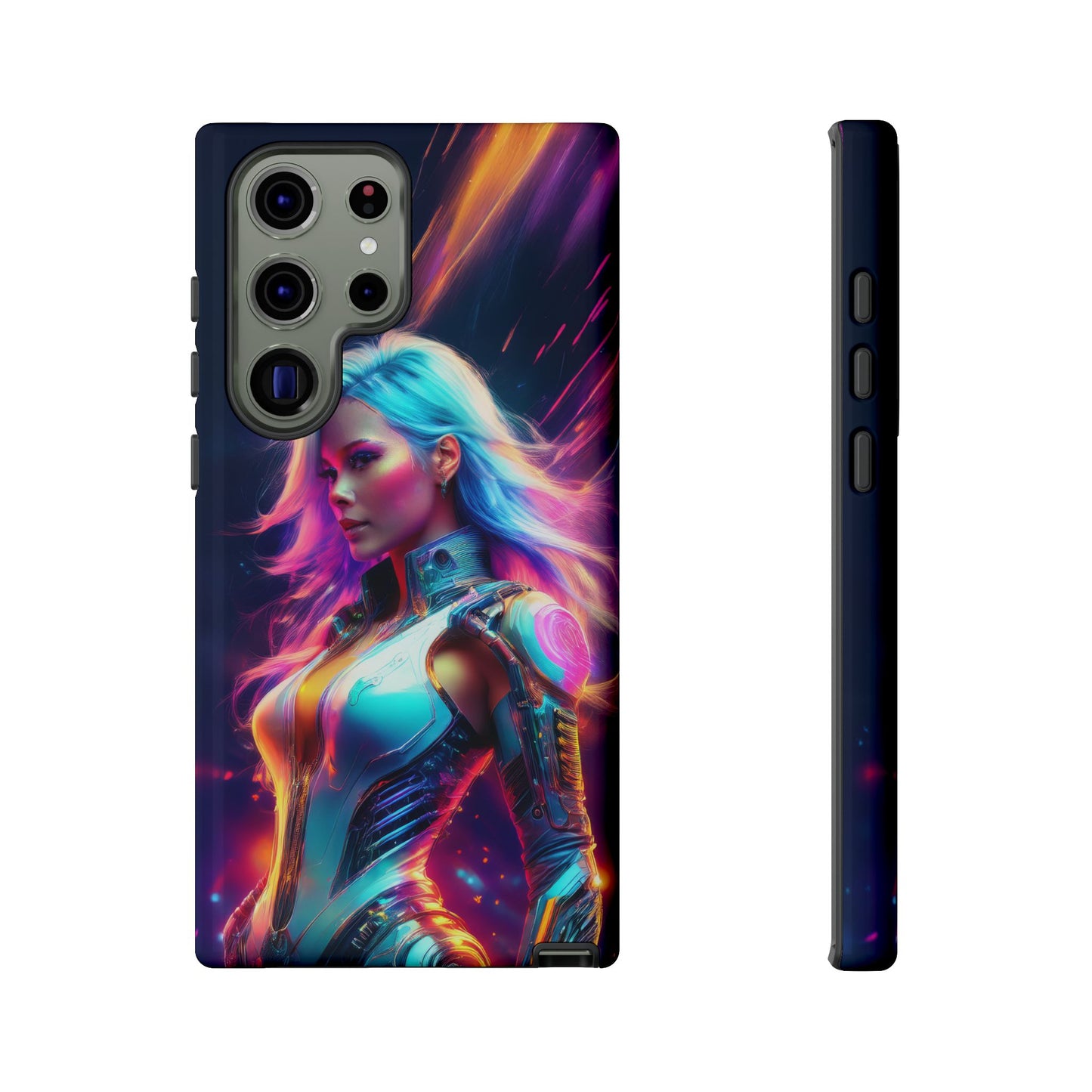 Futuristic Cyberpunk Female Cell Phone Case 012