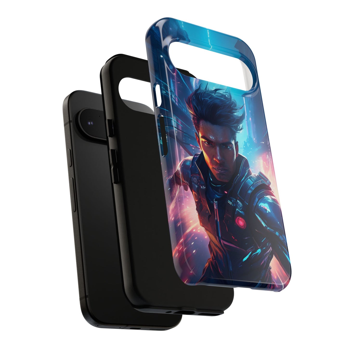 Futuristic Cyberpunk Male Cell Phone Case 017