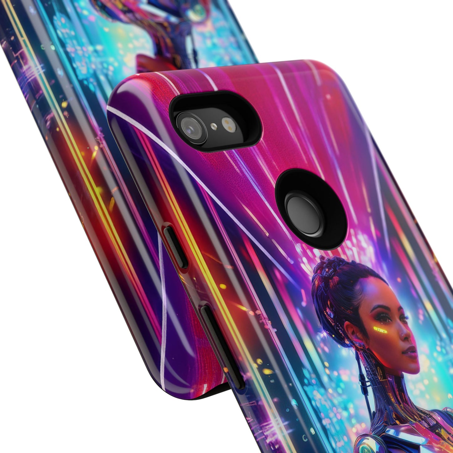 Futuristic Human Android Hybrid Cell Phone Case 006