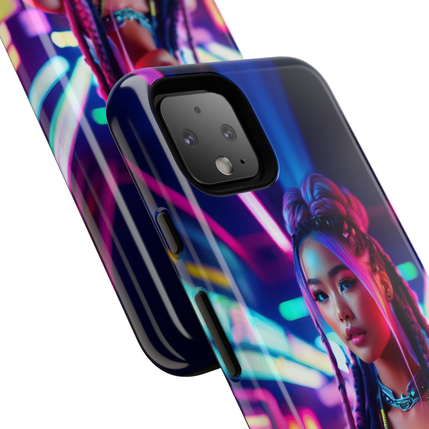 Futuristic Cyberpunk Female Cell Phone Case 008