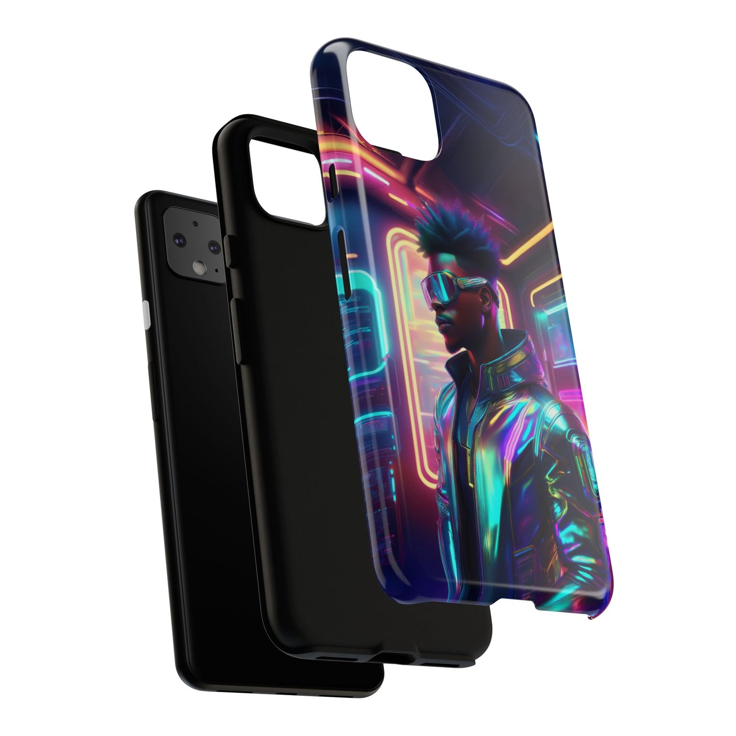 Futuristic Cyberpunk Male Cell Phone Case 004