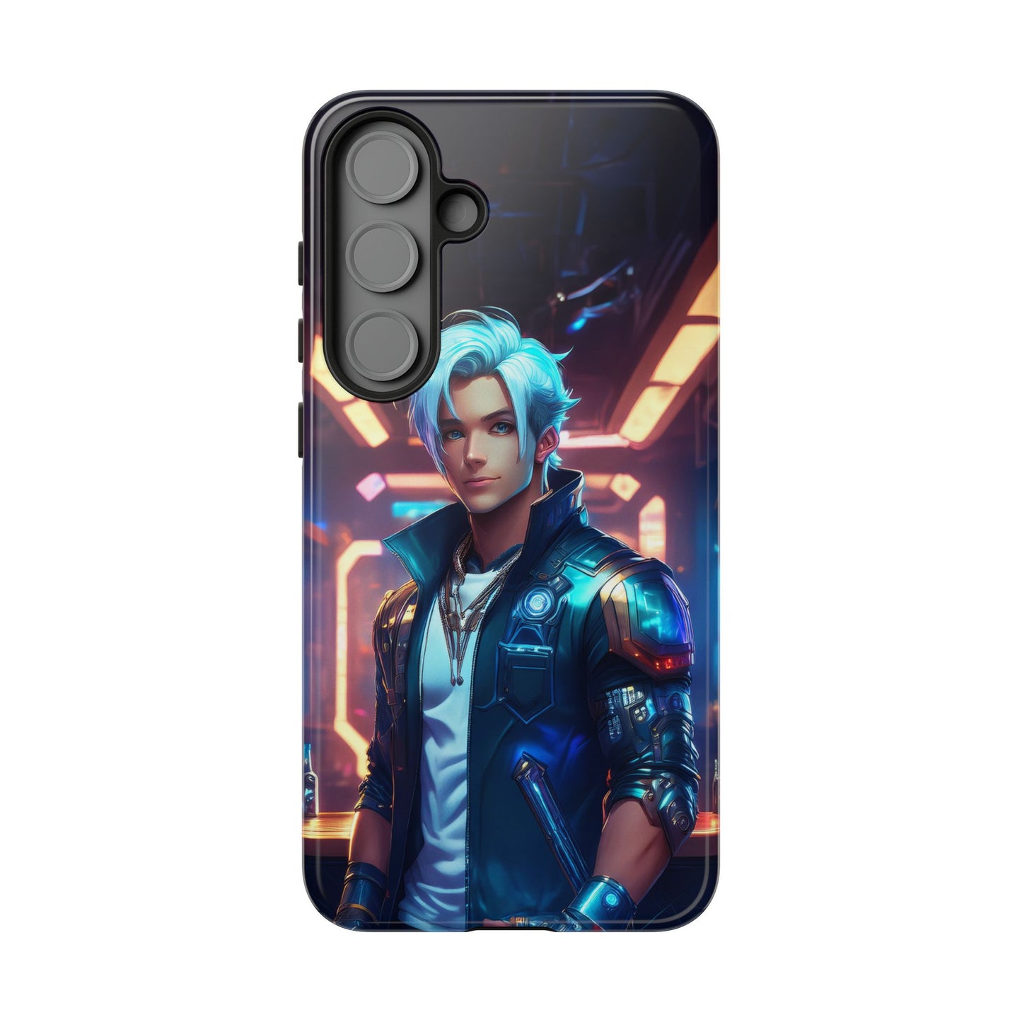 Futuristic Cyberpunk Male Cell Phone Case 009