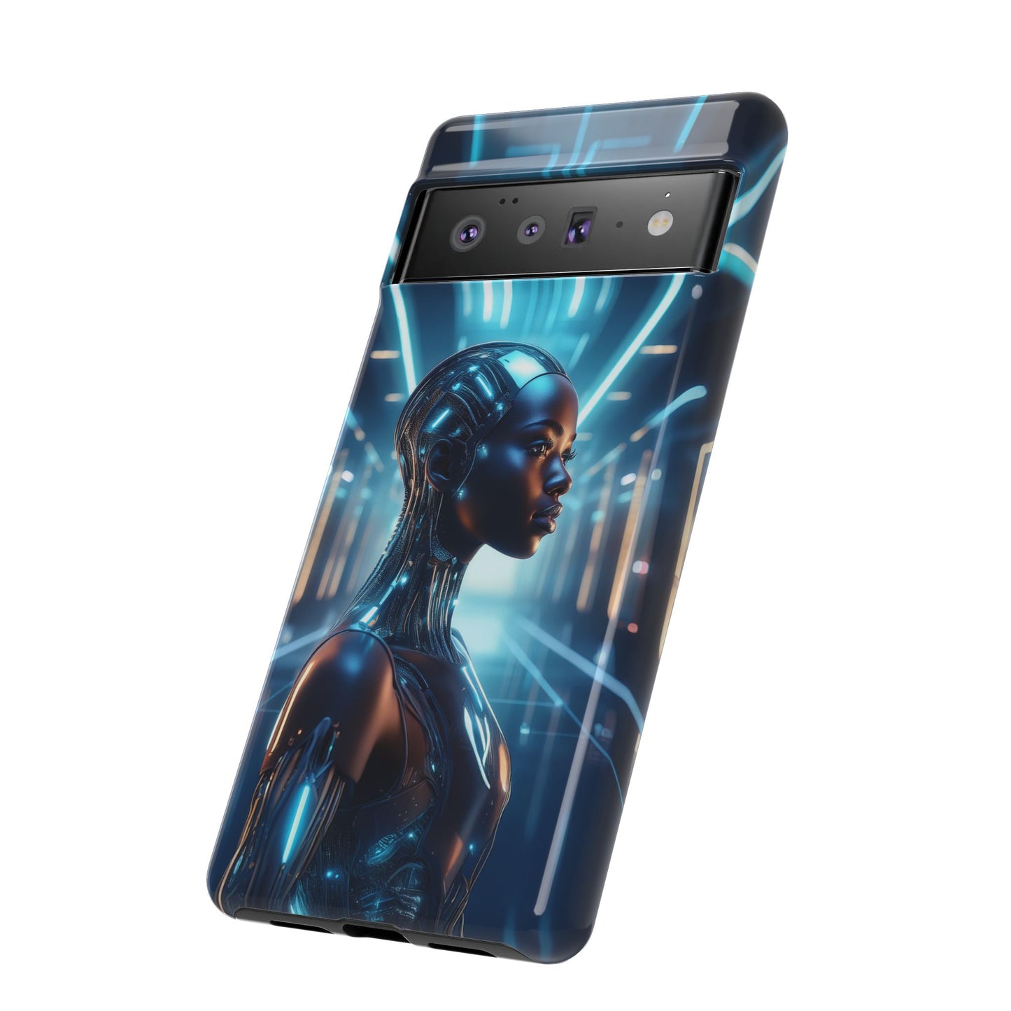 Futuristic Human Android Hybrid Cell Phone Case 003