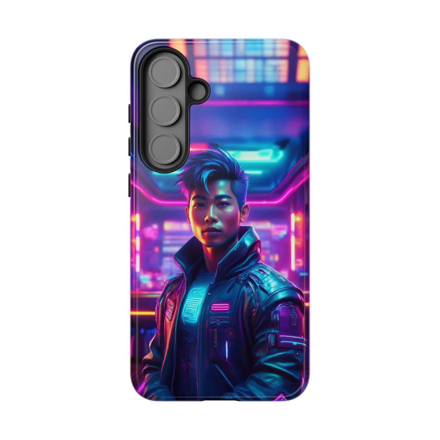 Futuristic Cyberpunk Male Cell Phone Case 012