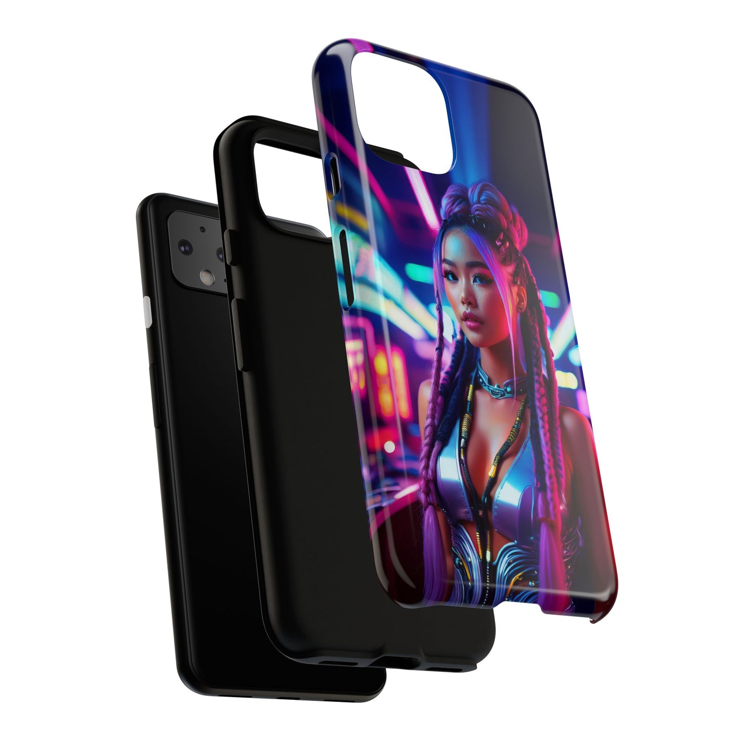 Futuristic Cyberpunk Female Cell Phone Case 008