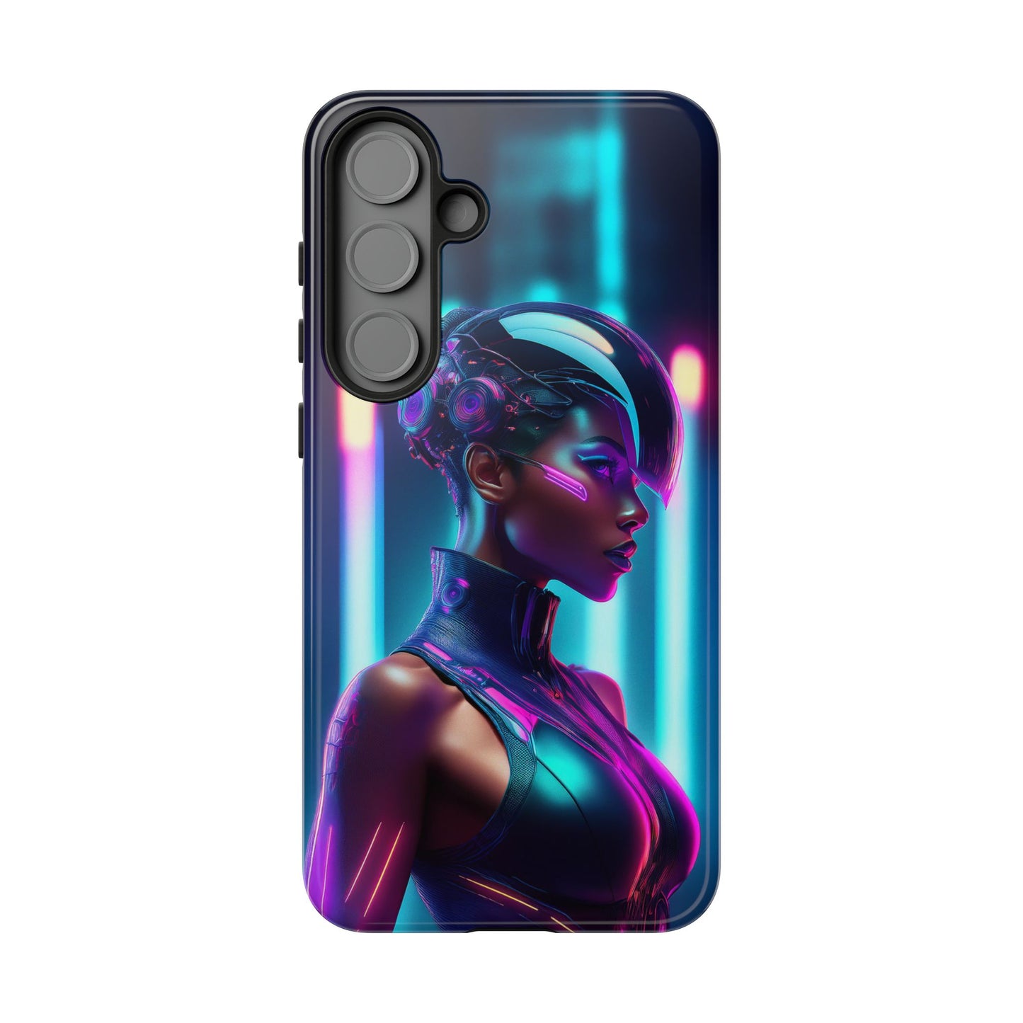 Futuristic Cyberpunk Female Cell Phone Case 021