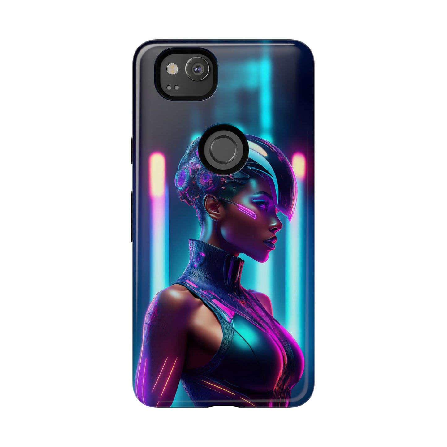 Futuristic Cyberpunk Female Cell Phone Case 021