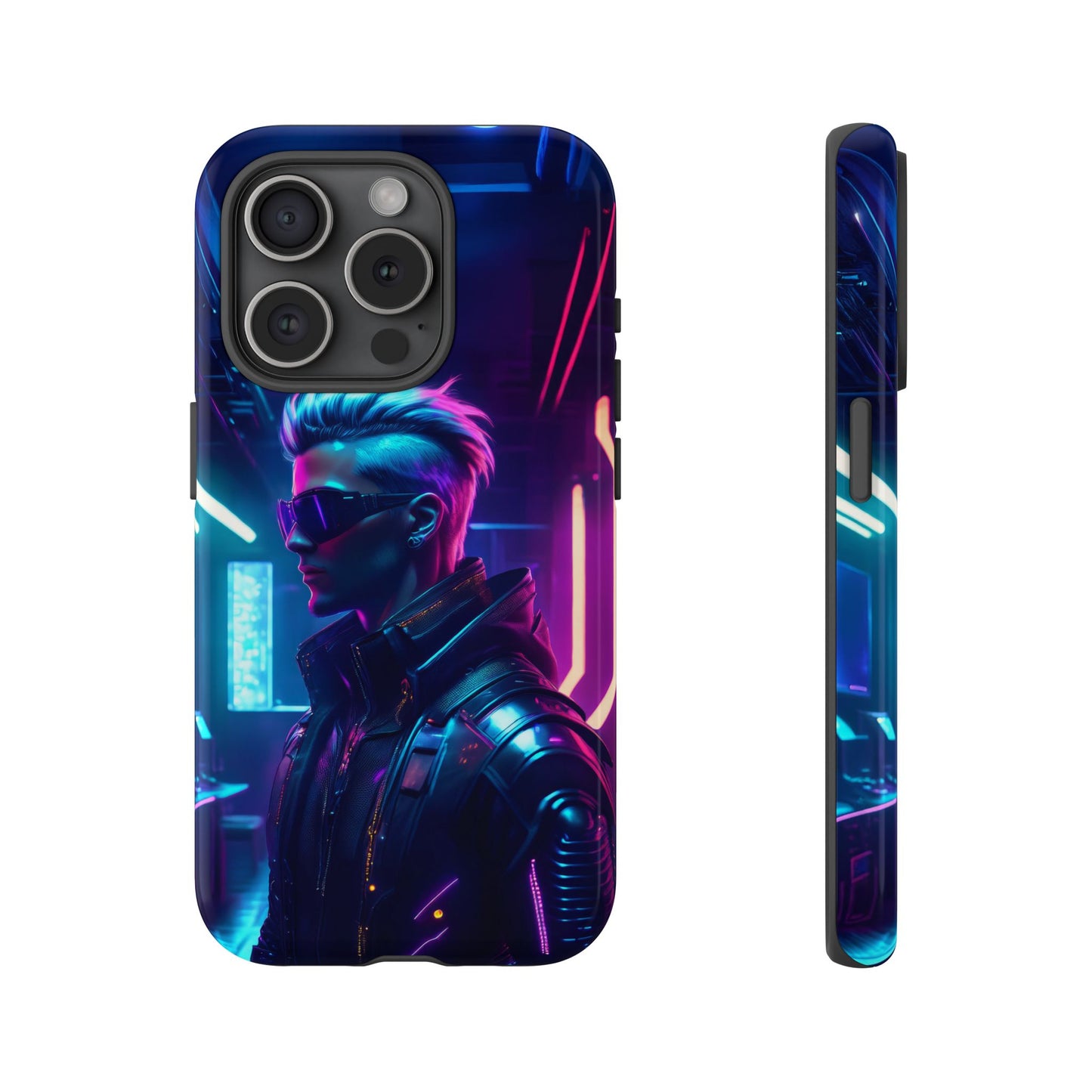 Futuristic Cyberpunk Male Cell Phone Case 002