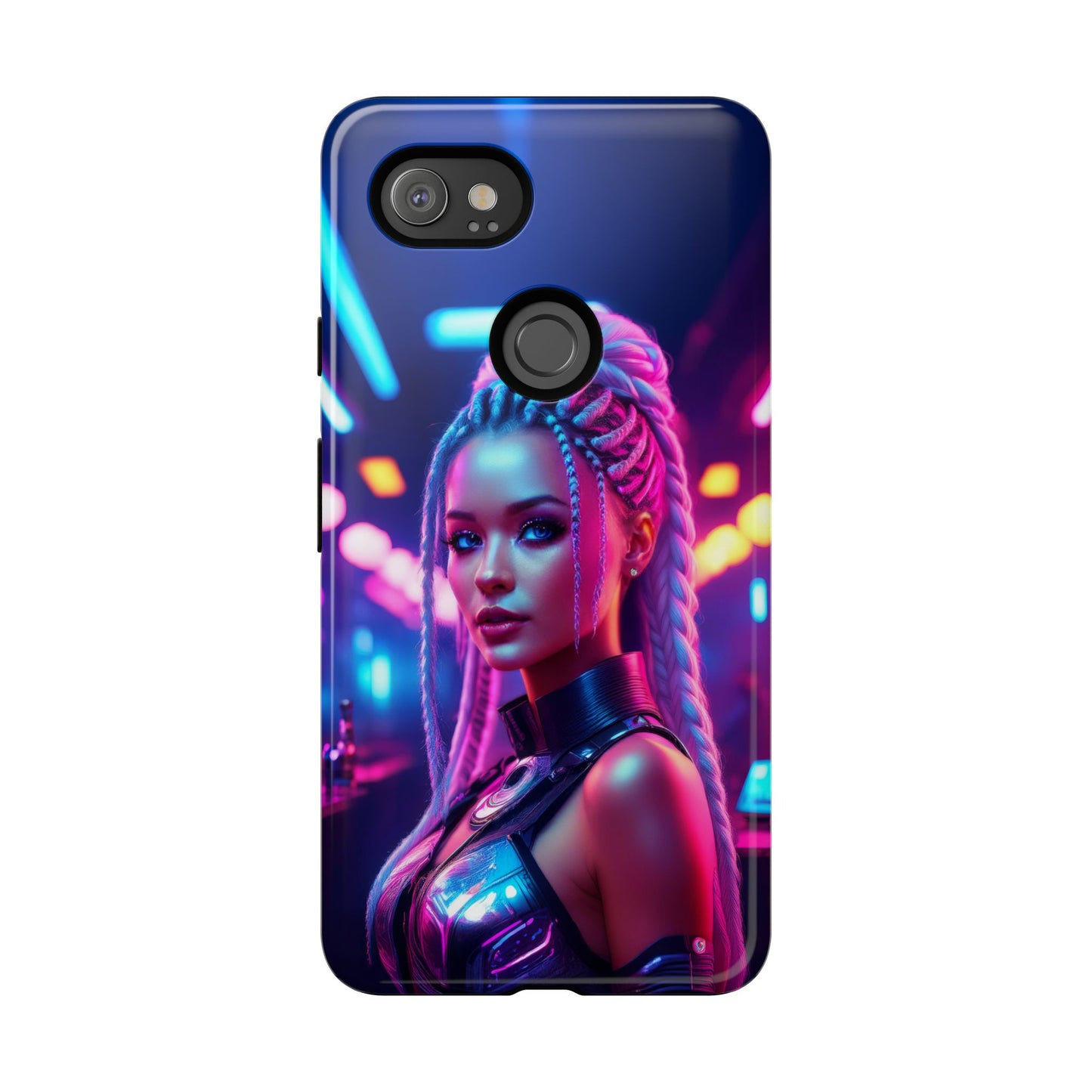 Futuristic Cyberpunk Female Cell Phone Case 007