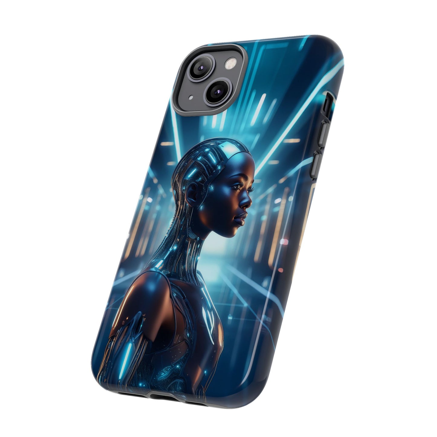 Futuristic Human Android Hybrid Cell Phone Case 003