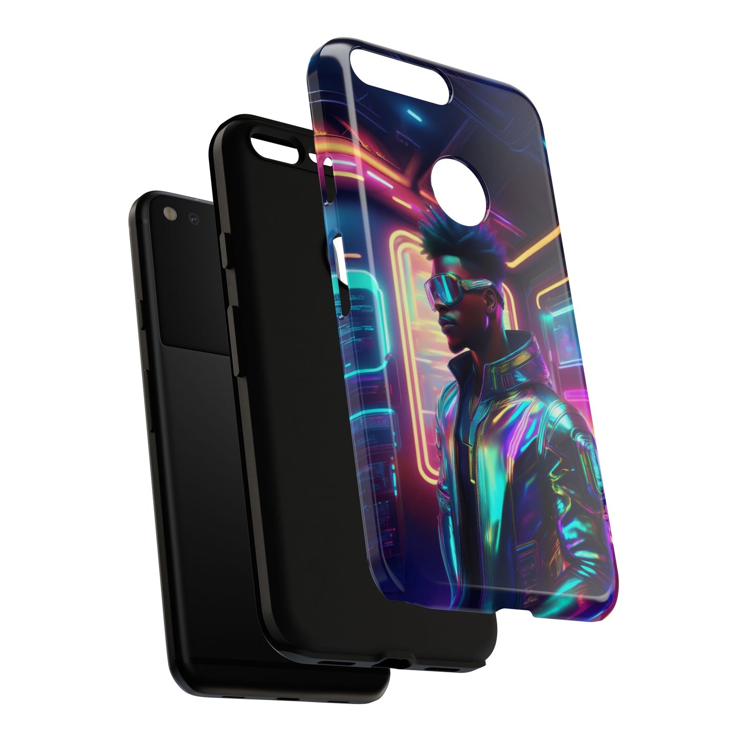 Futuristic Cyberpunk Male Cell Phone Case 004