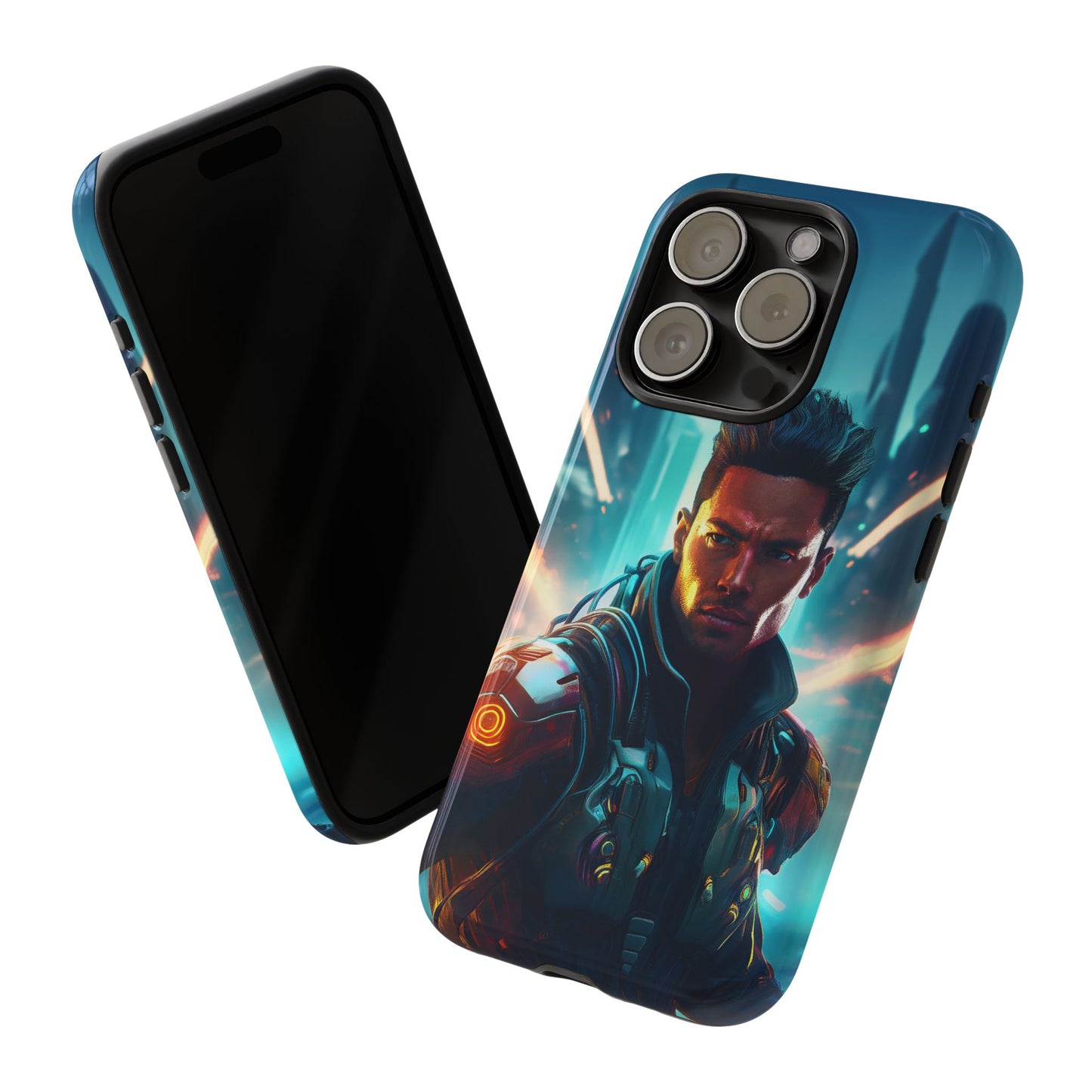 Futuristic Cyberpunk Male Cell Phone Case 015