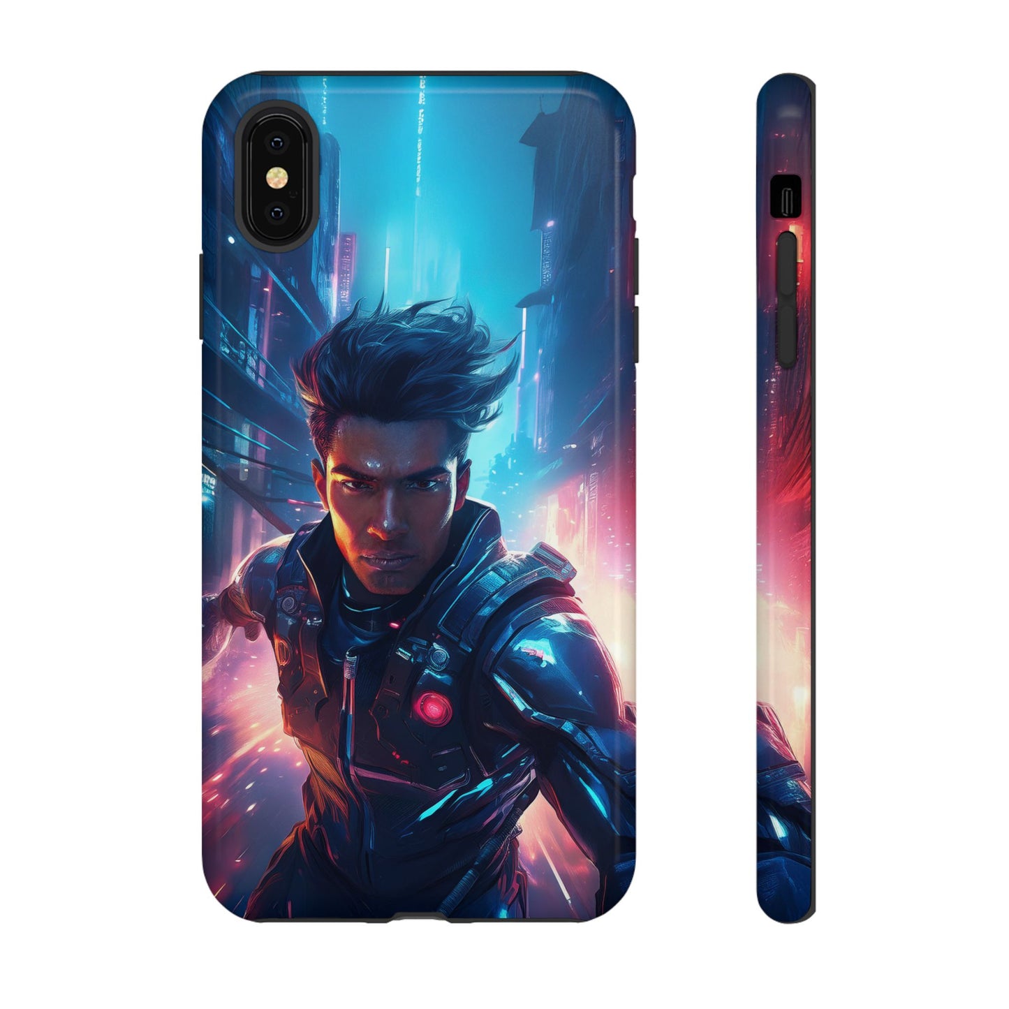 Futuristic Cyberpunk Male Cell Phone Case 017