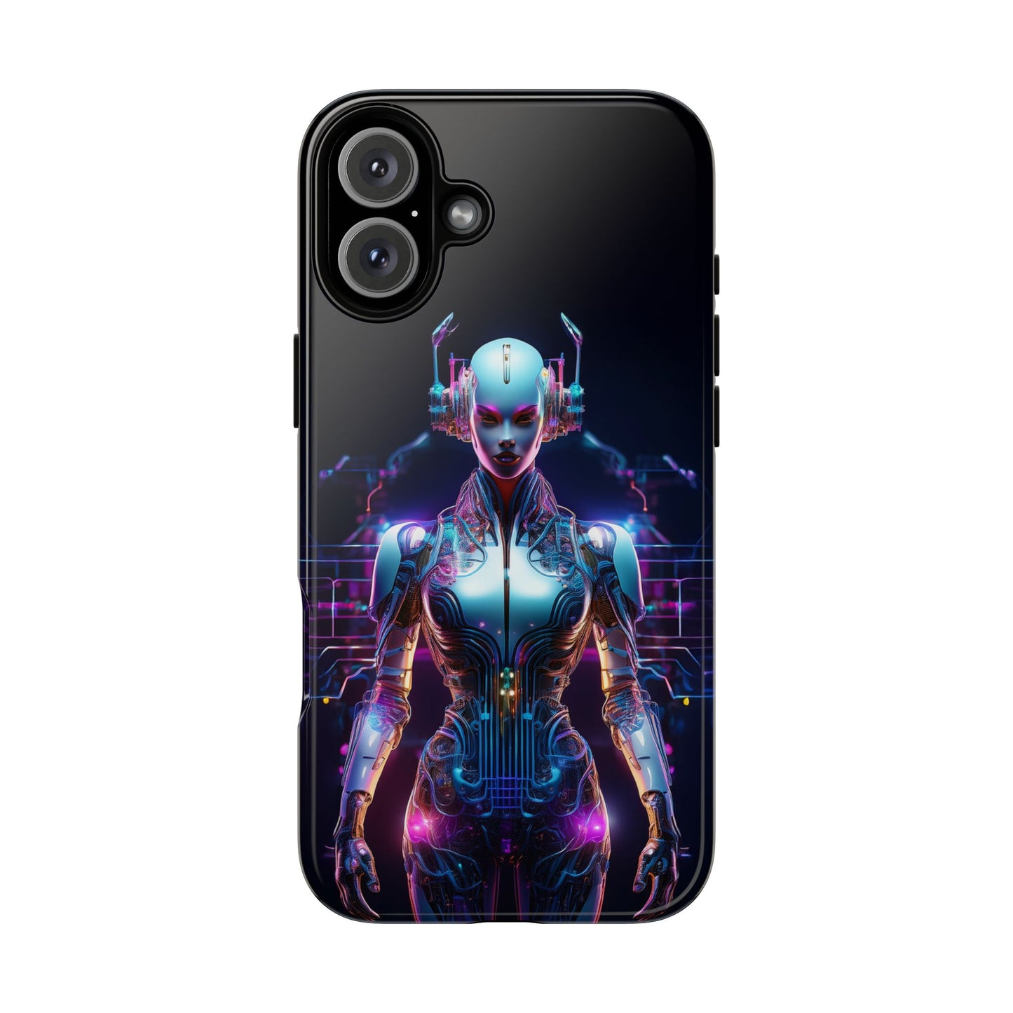 Futuristic Human Android Hybrid Cell Phone Case 001