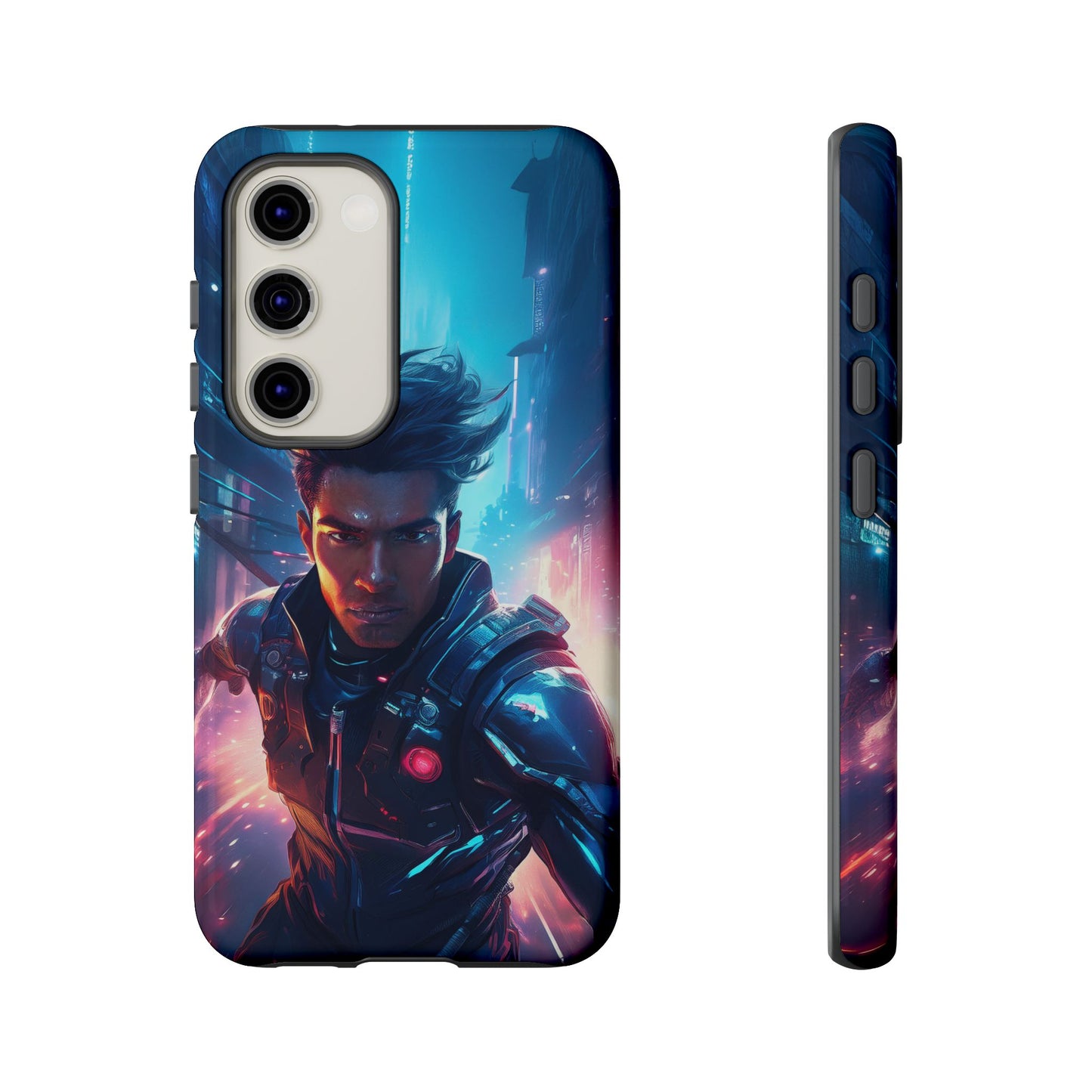 Futuristic Cyberpunk Male Cell Phone Case 017