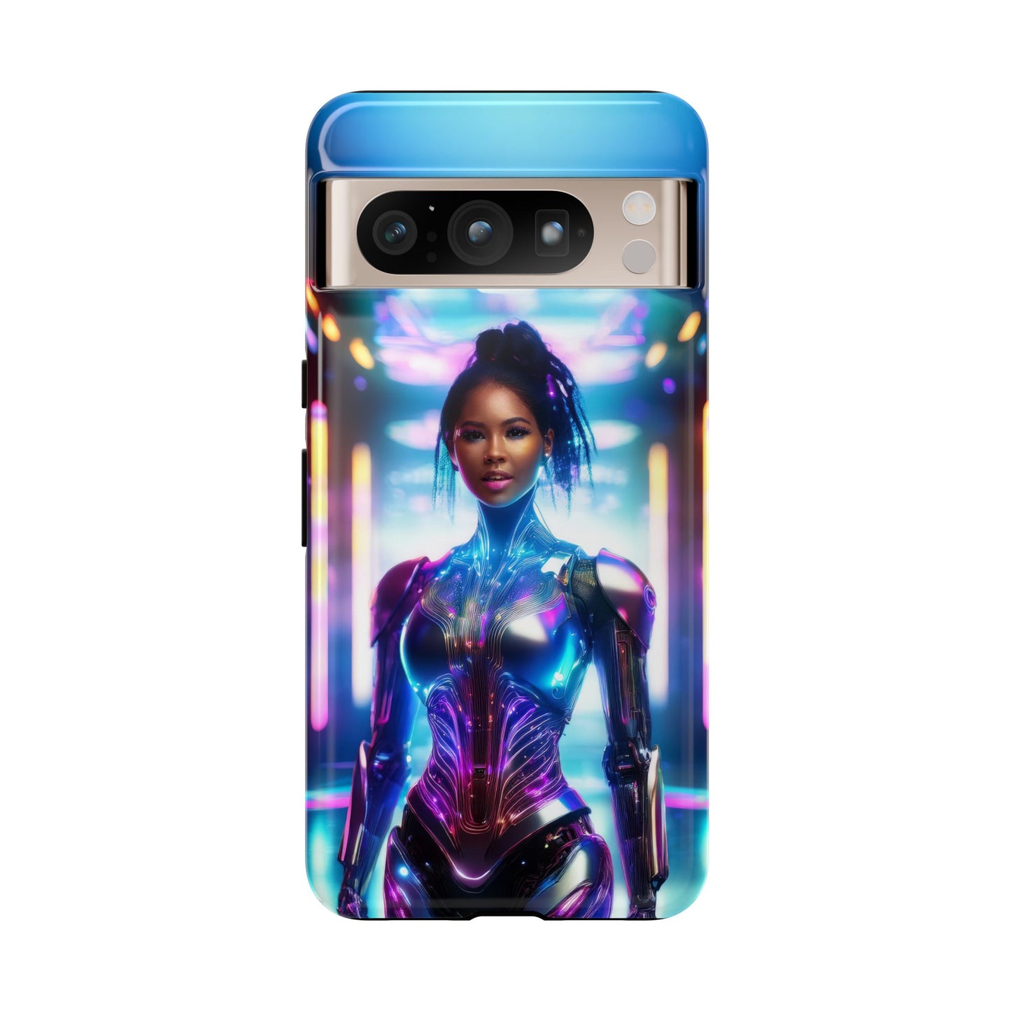 Futuristic Human Android Hybrid Cell Phone Case 009