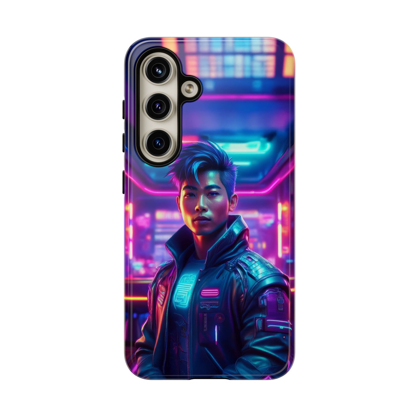 Futuristic Cyberpunk Male Cell Phone Case 012