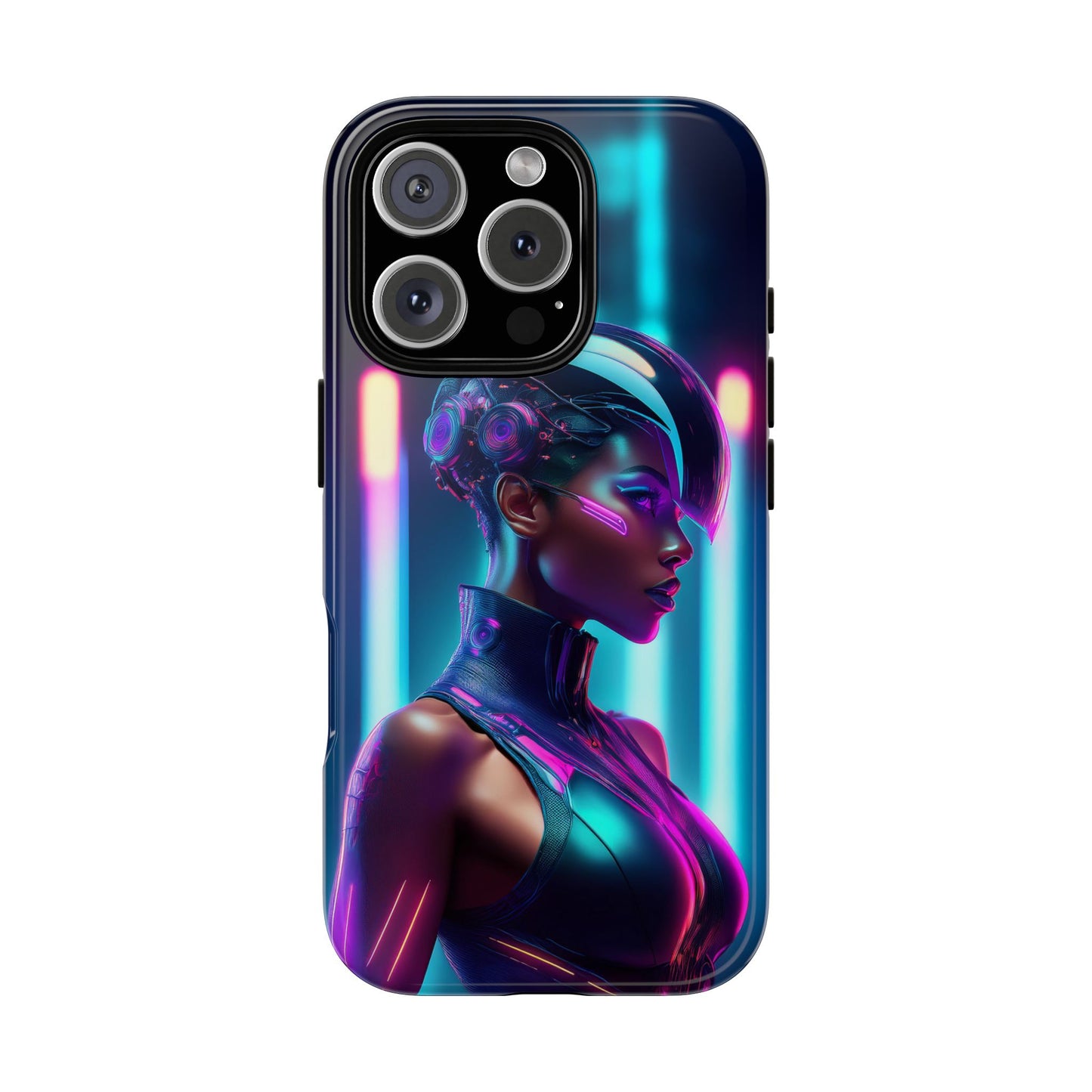 Futuristic Cyberpunk Female Cell Phone Case 021