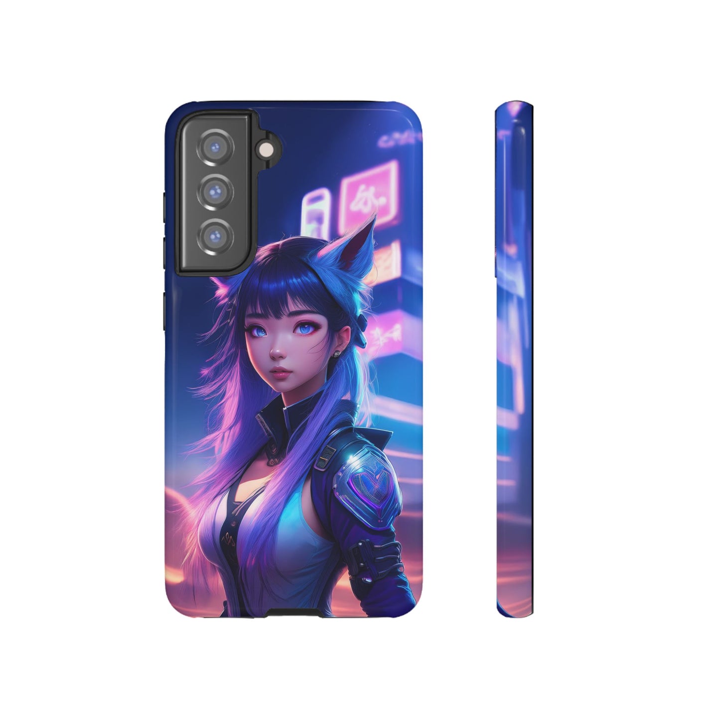 Futuristic Cyberpunk Female Cell Phone Case 010