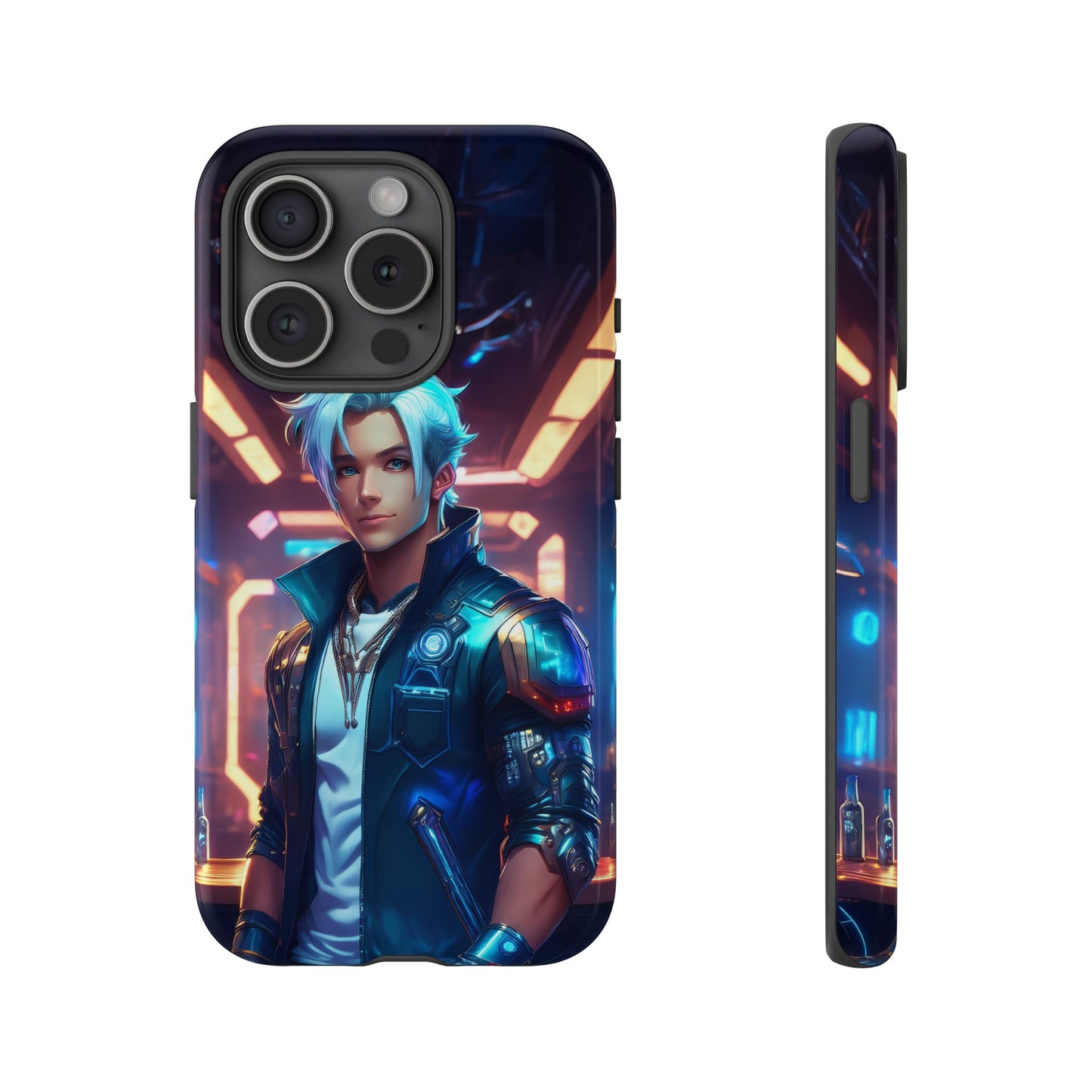 Futuristic Cyberpunk Male Cell Phone Case 009