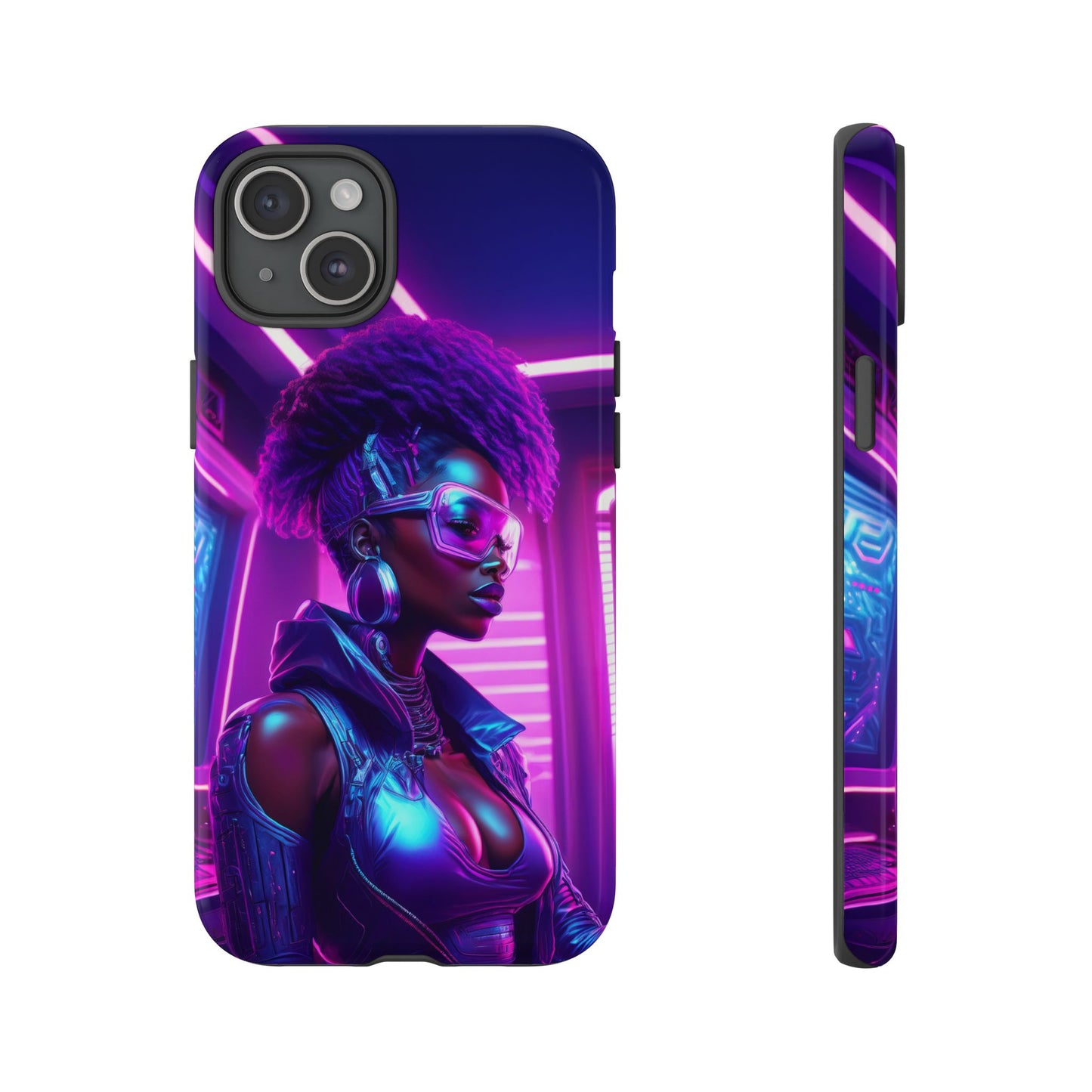 Futuristic Cyberpunk Female Cell Phone Case 004