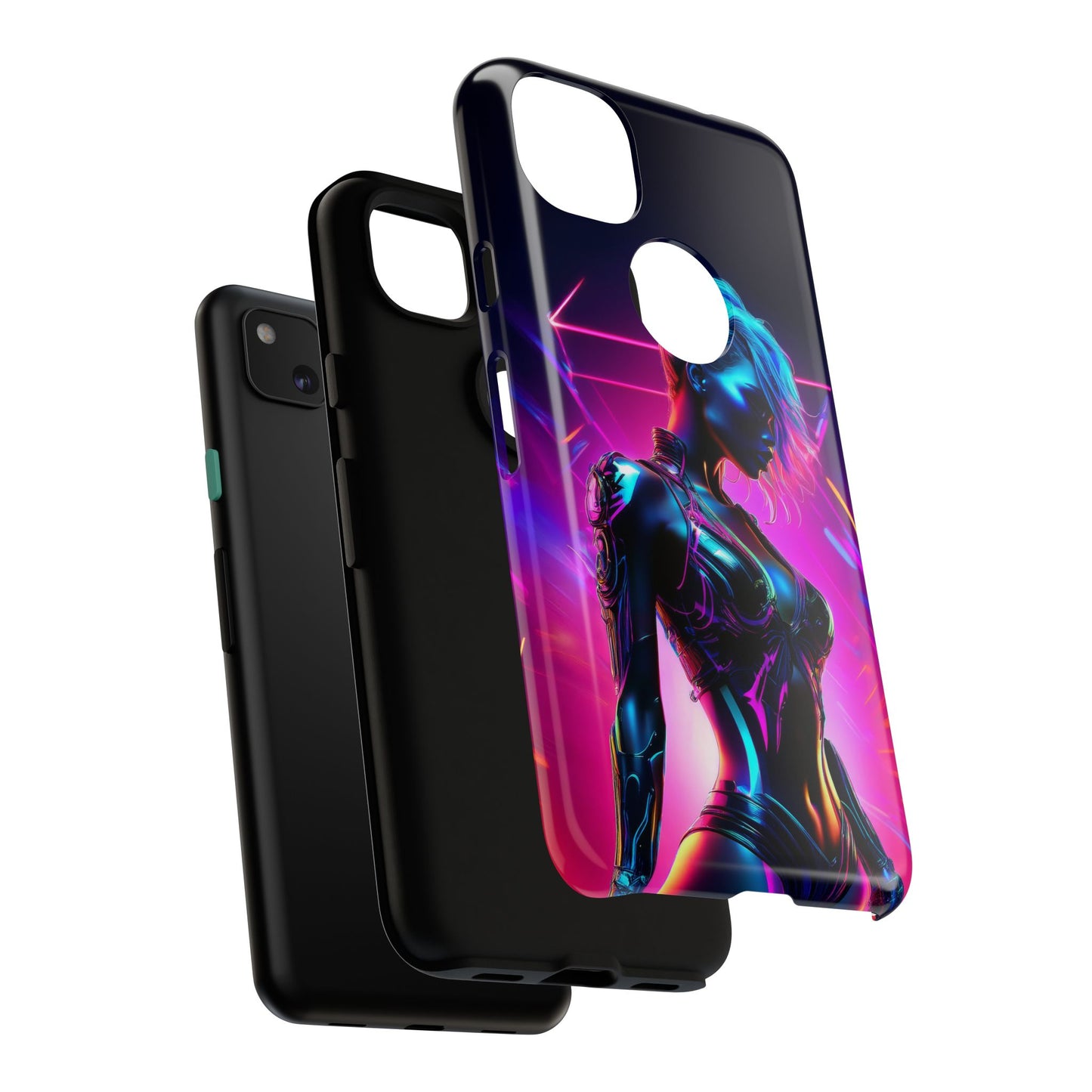 Futuristic Cyberpunk Female Cell Phone Case 017