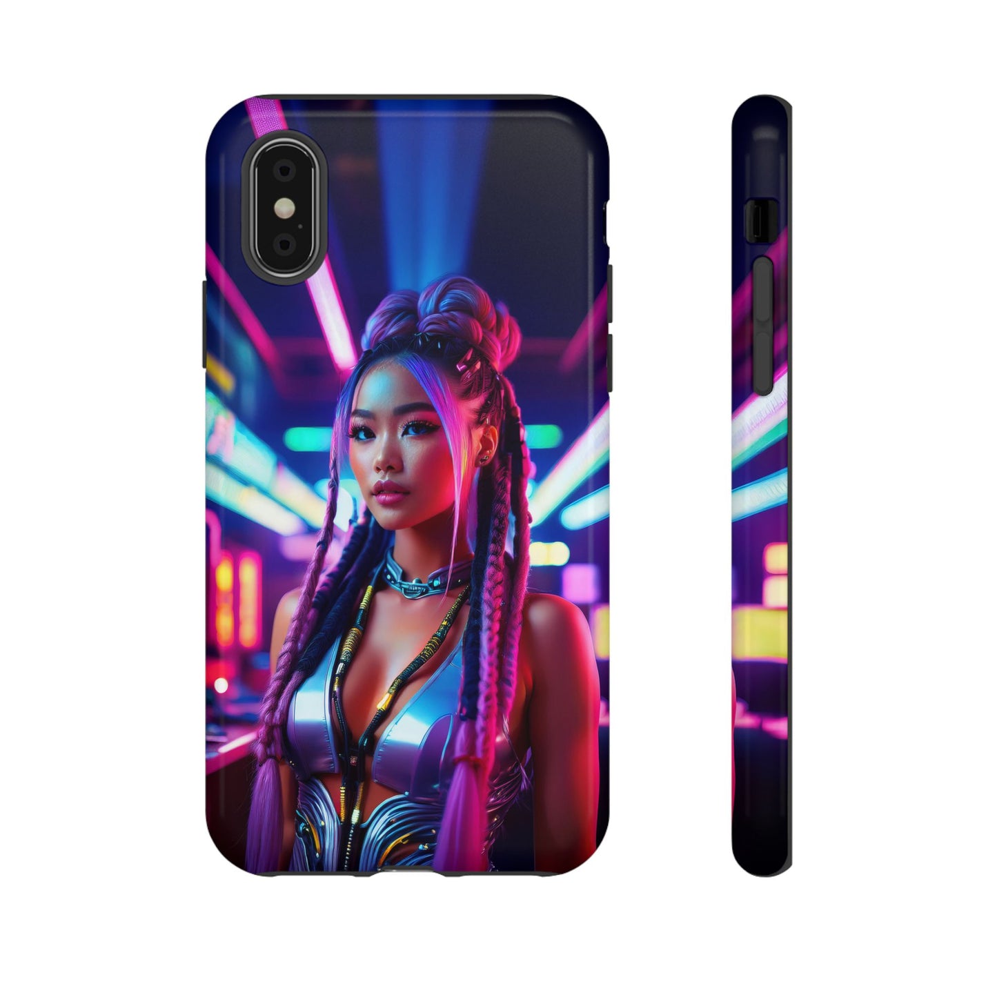 Futuristic Cyberpunk Female Cell Phone Case 008