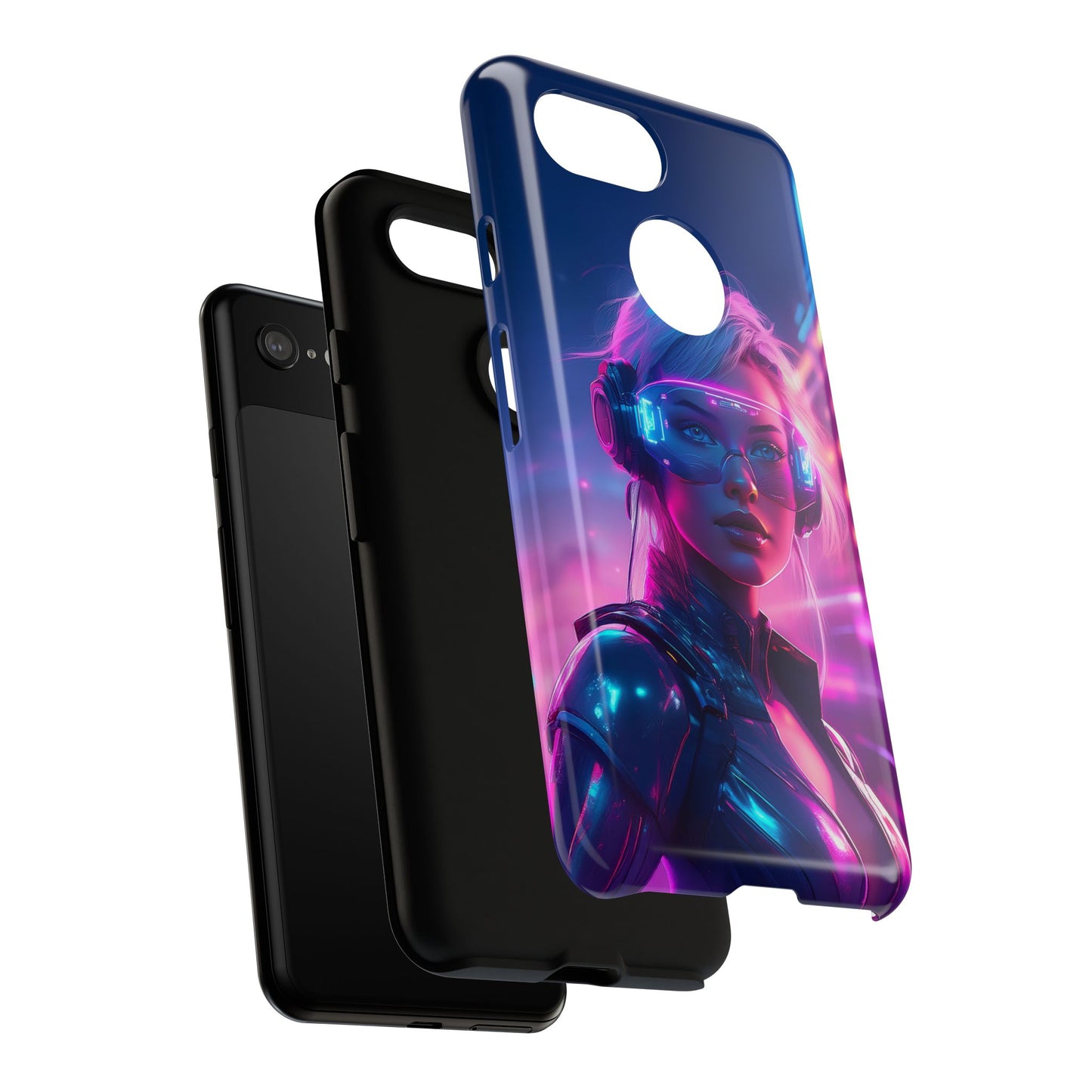 Futuristic Cyberpunk Female Cell Phone Case 029