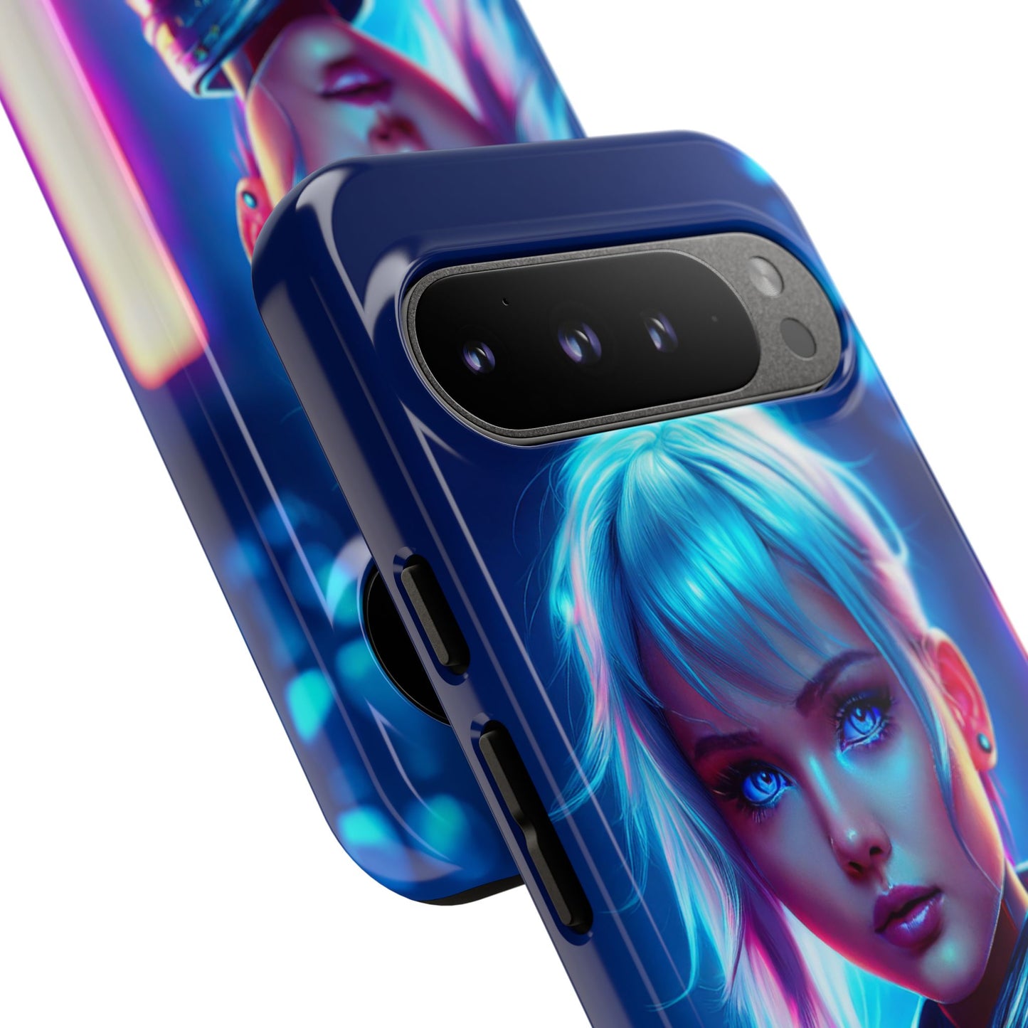 Futuristic Cyberpunk Female Cell Phone Case 013