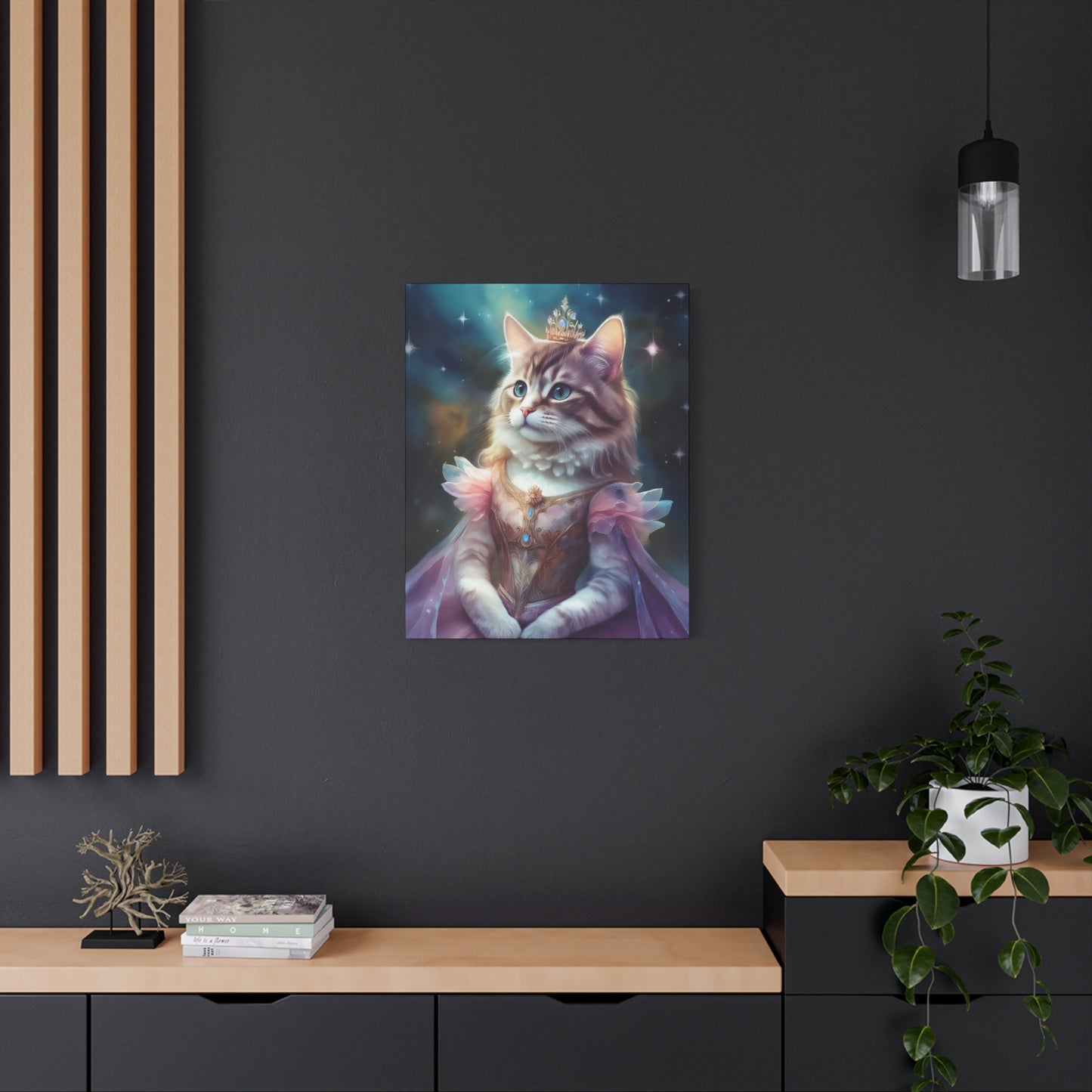 Meowgical Fairy Purrincess Canvas Art | Stretched Matte Wall Decor 005