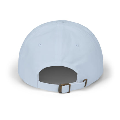 Dog Dad Classic Dad Hat – Embroidered Minimalist Dog Face Hat for Proud Pet Dads and Canine Companions. Blue Letters