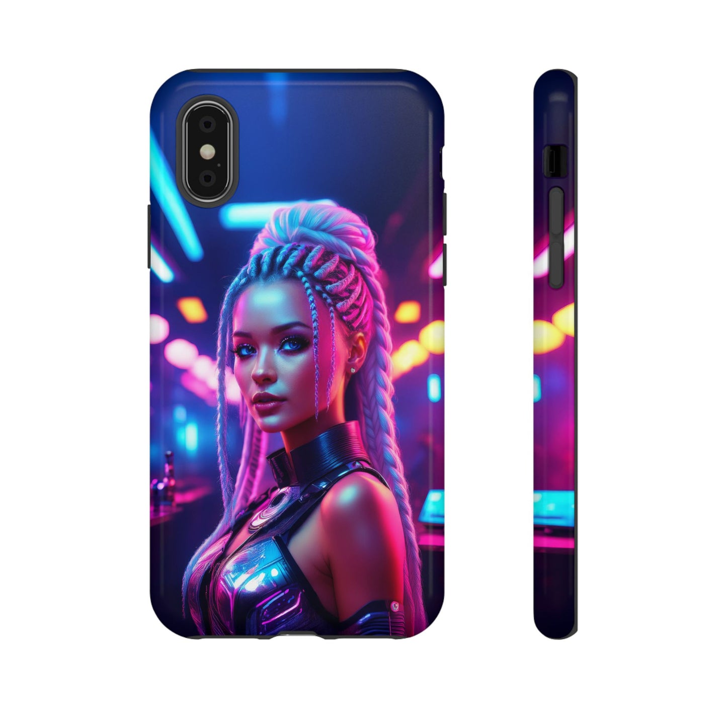 Futuristic Cyberpunk Female Cell Phone Case 007