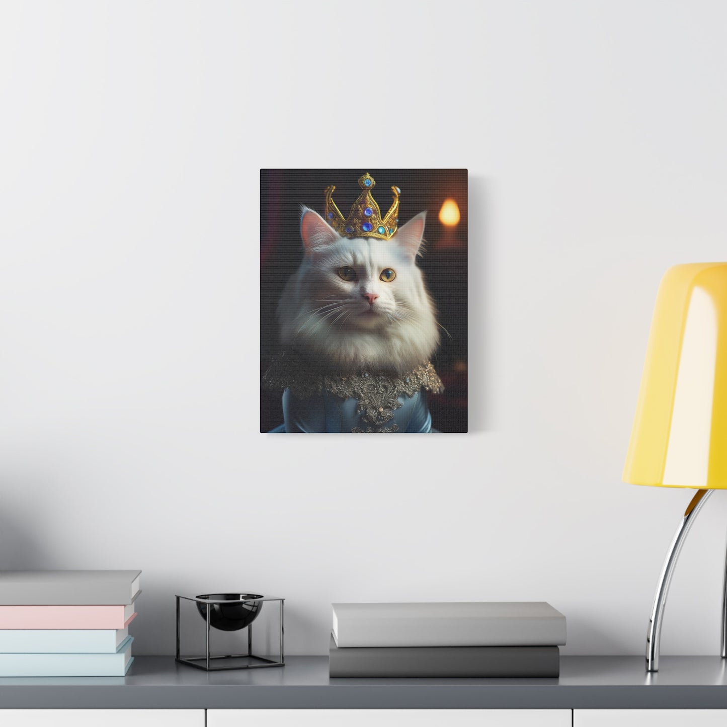 Her Royal Meowjesty Canvas Art | Stretched Matte Wall Decor 003